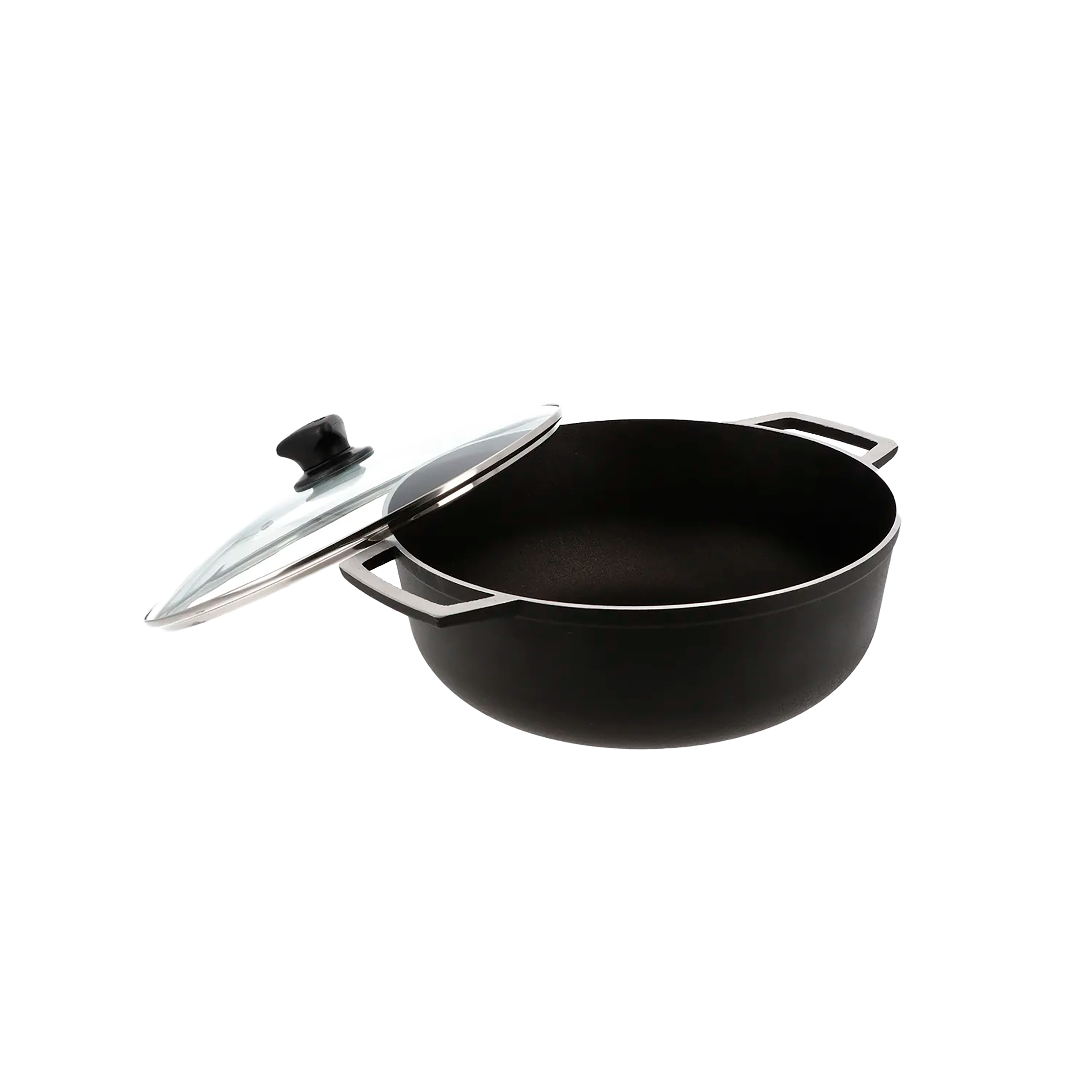 Caldero IMUSA antiadherente con tapa de vidrio 30 cm