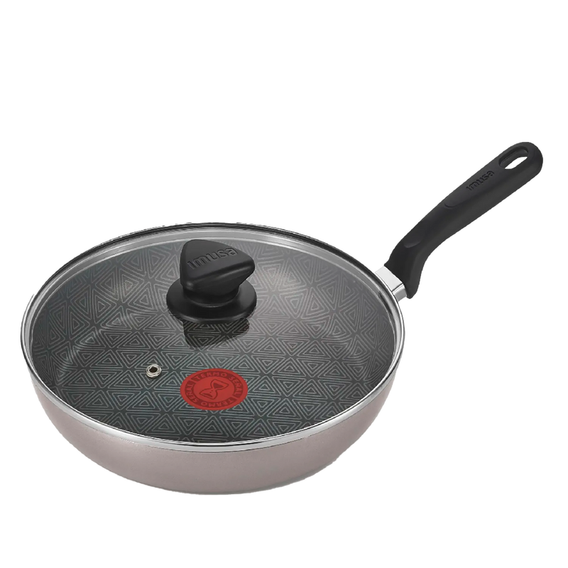 Sartén IMUSA Talent antiadherente tapa de vidrio 24 cm