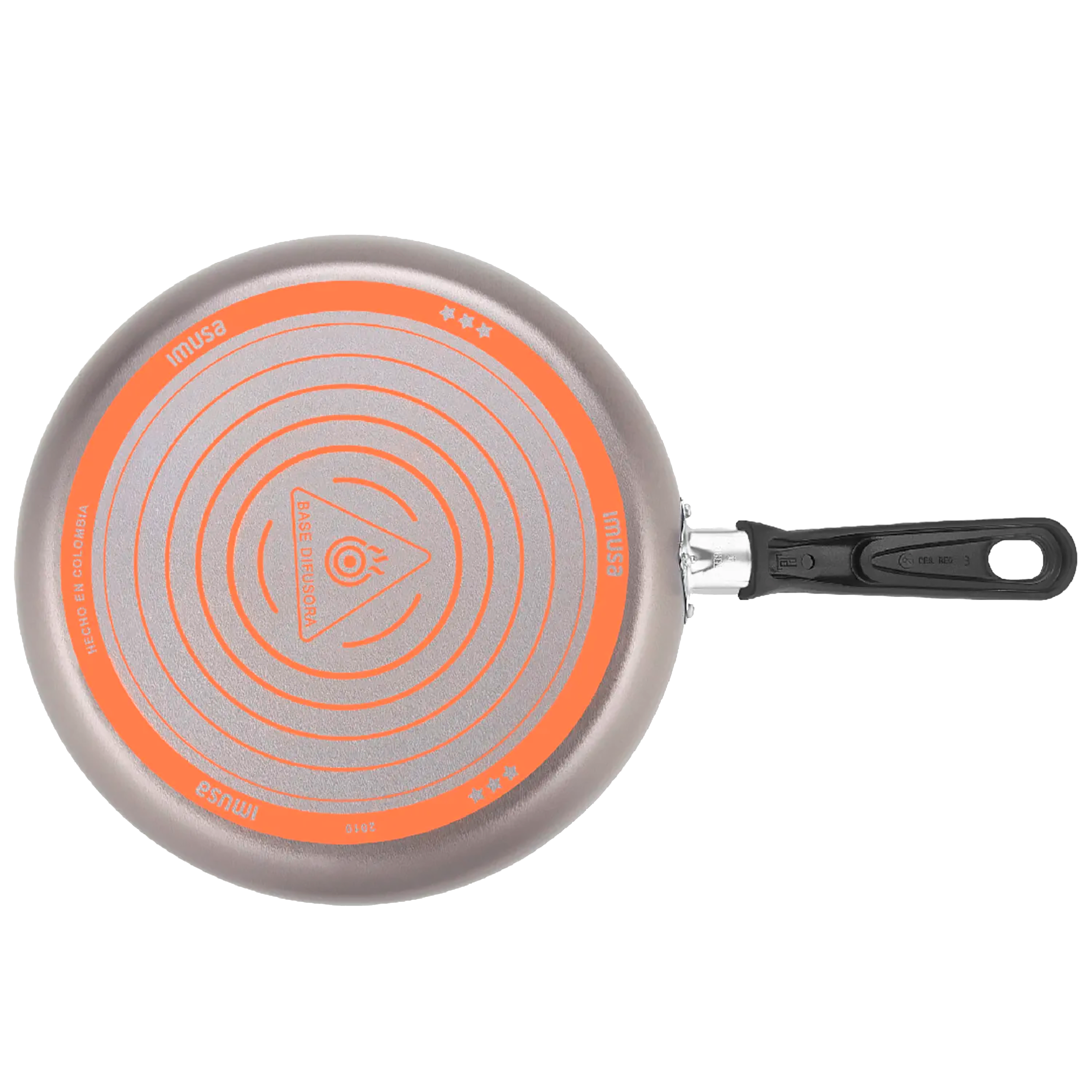 Sartén IMUSA Talent antiadherente tapa de vidrio 24 cm