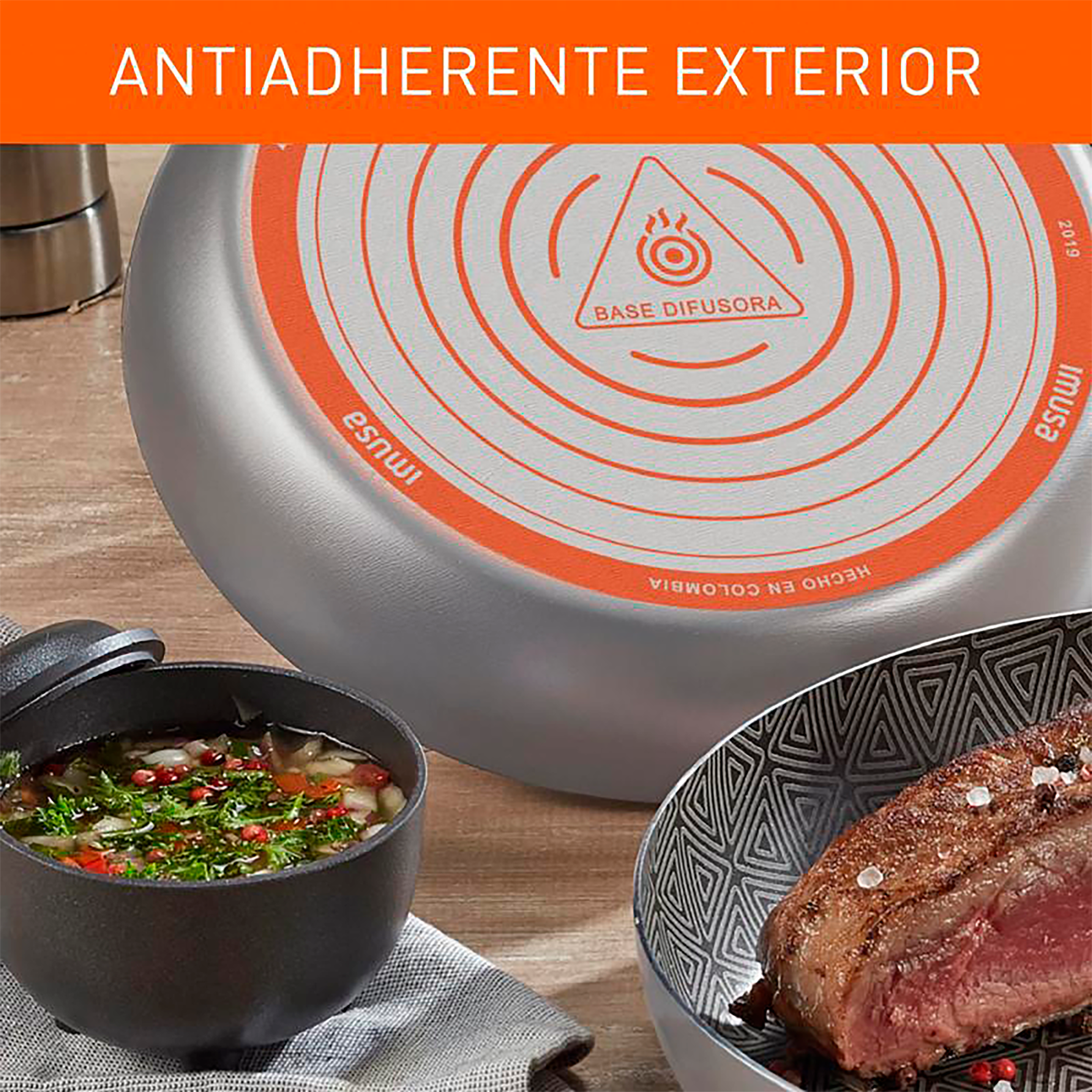 Batería de Cocina IMUSA Talent 7 Piezas Antiadherente