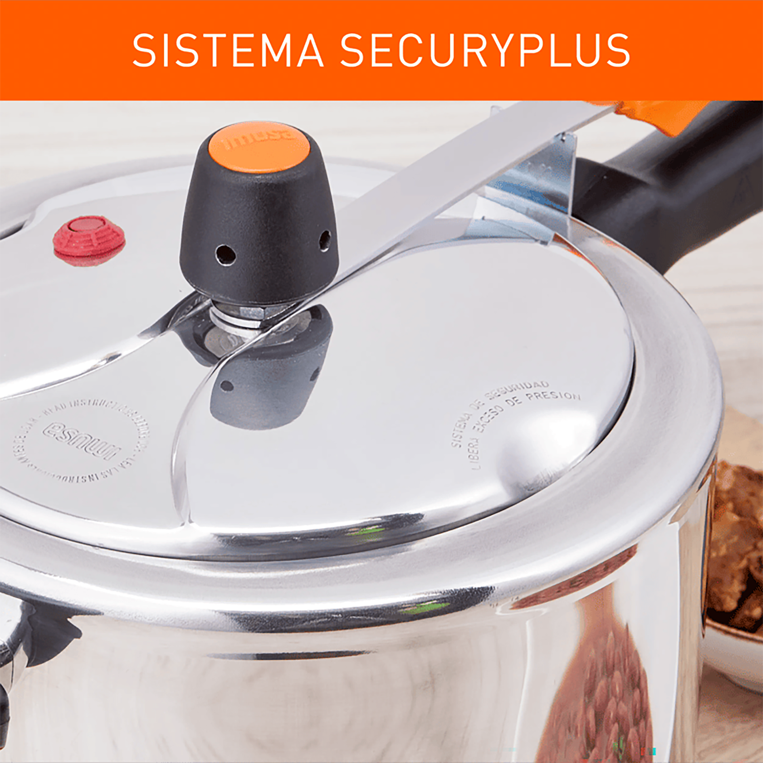 Olla a Presión SecuryPlus 7L + Batería 5 Piezas IMUSA Talent