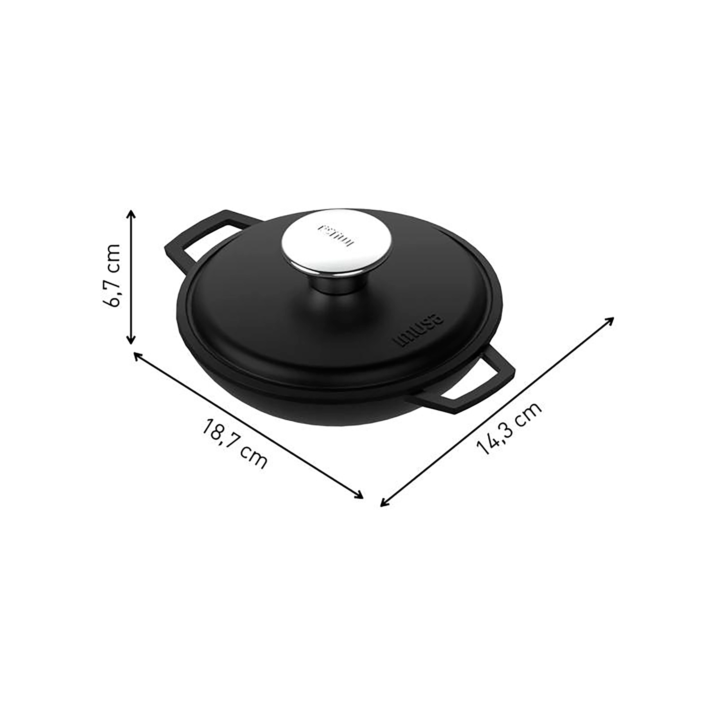 Cacerola IMUSA Delicia 14cm Aluminio Fundido Antiadherente