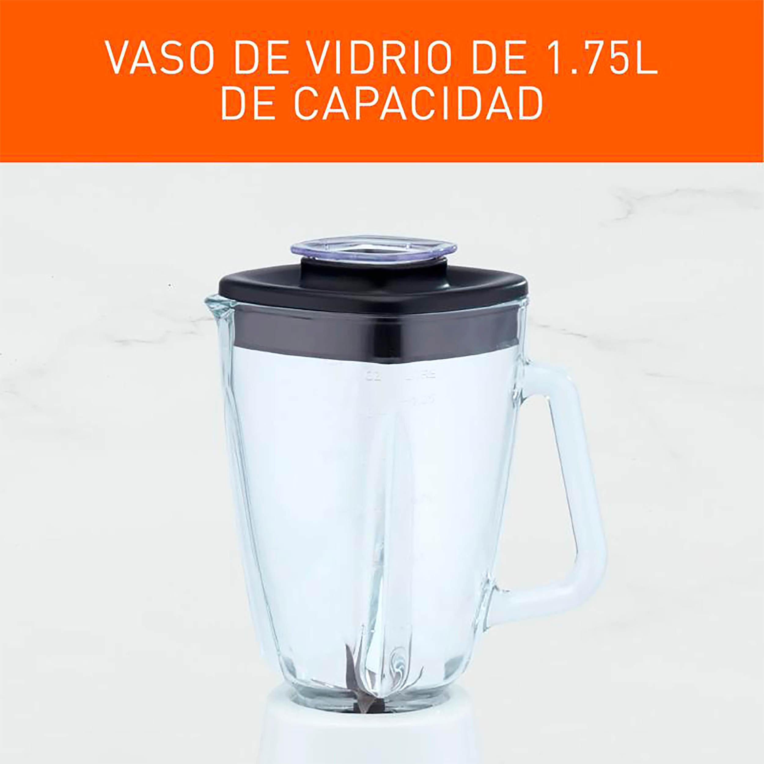 Licuadora IMUSA Infiny Force 10 Velocidades Vaso de Vidrio Blanca
