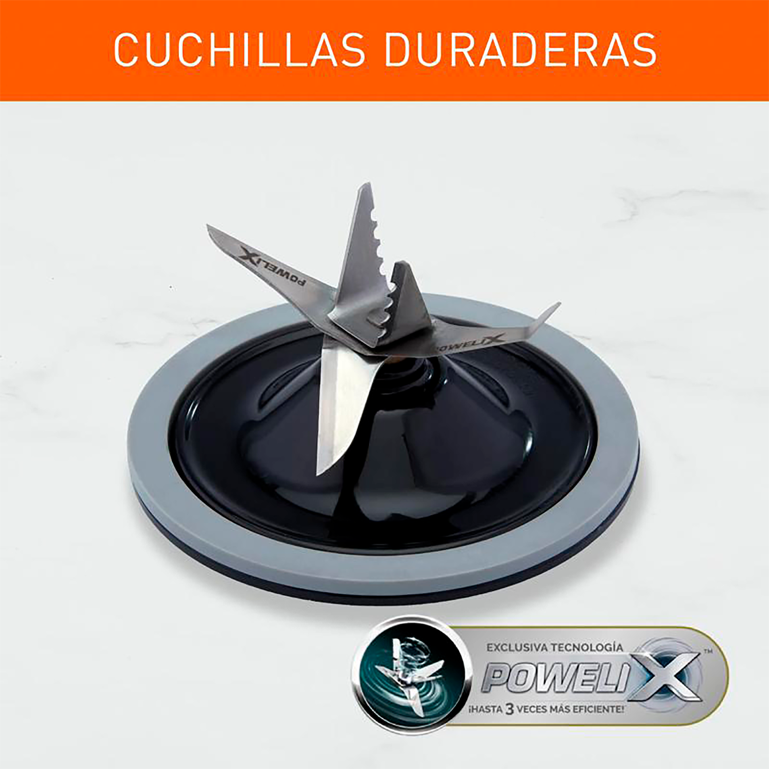 Licuadora IMUSA Infiny Force 10 Velocidades Vaso de Vidrio Blanca