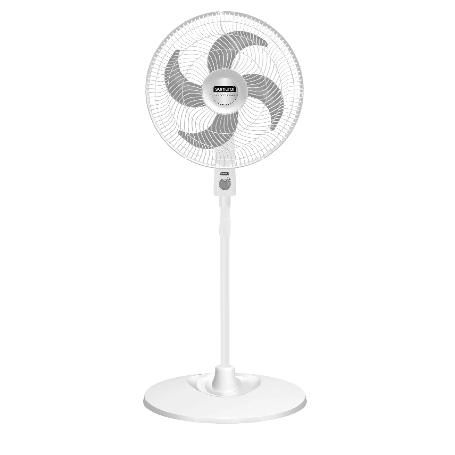 VENTILADOR TURBO POWER PED BLANCO SAMURA