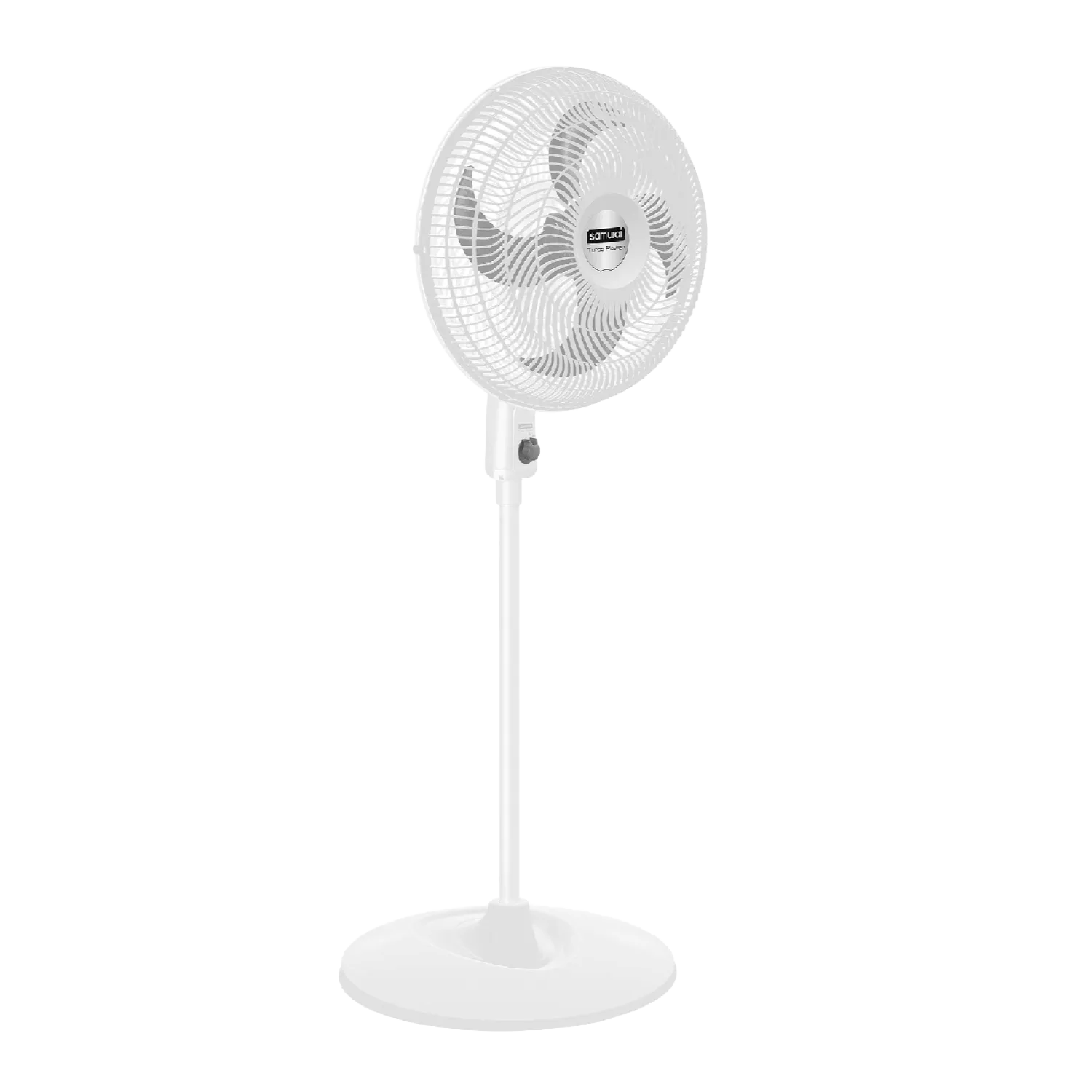 VENTILADOR TURBO POWER PED BLANCO SAMURA