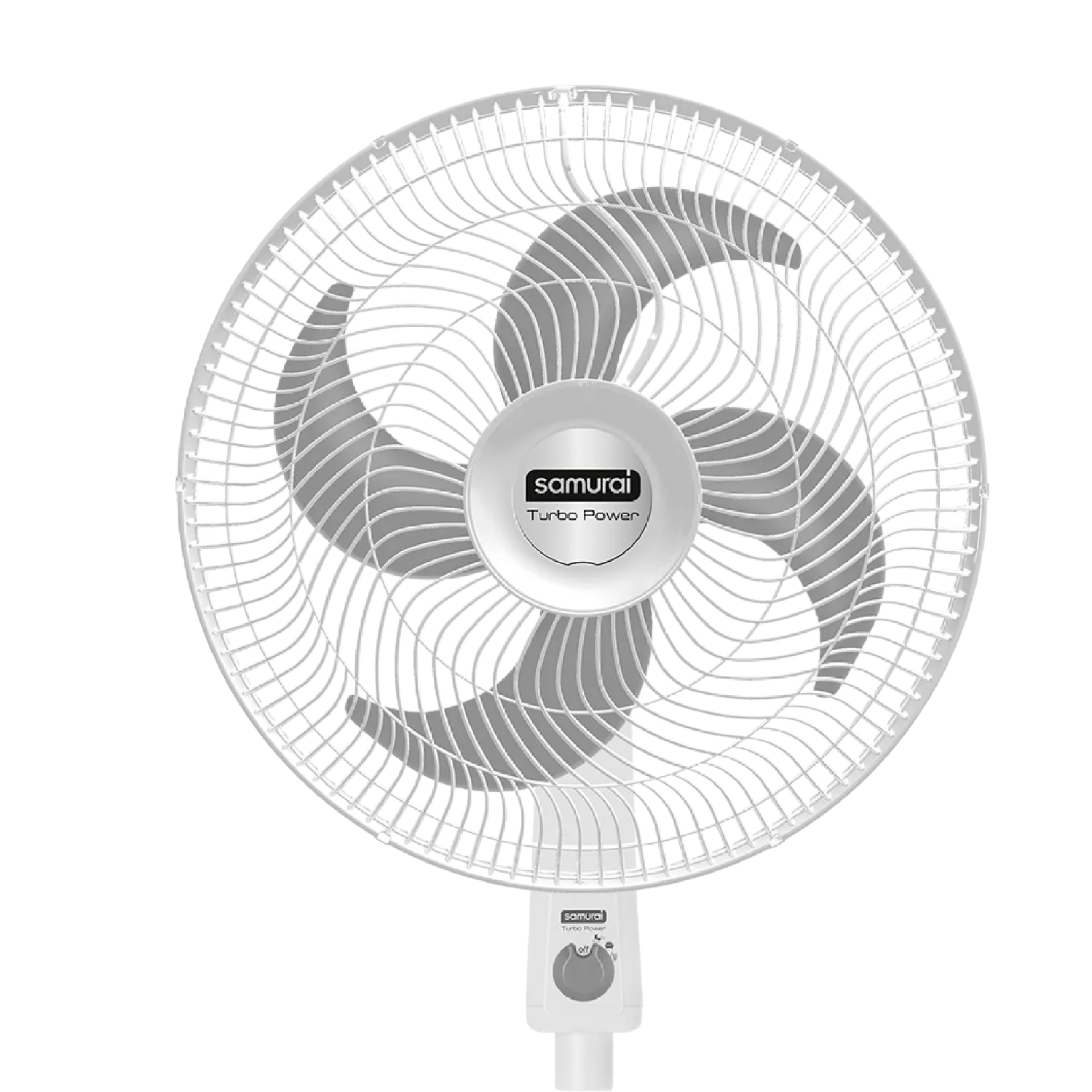 VENTILADOR TURBO POWER PED BLANCO SAMURA