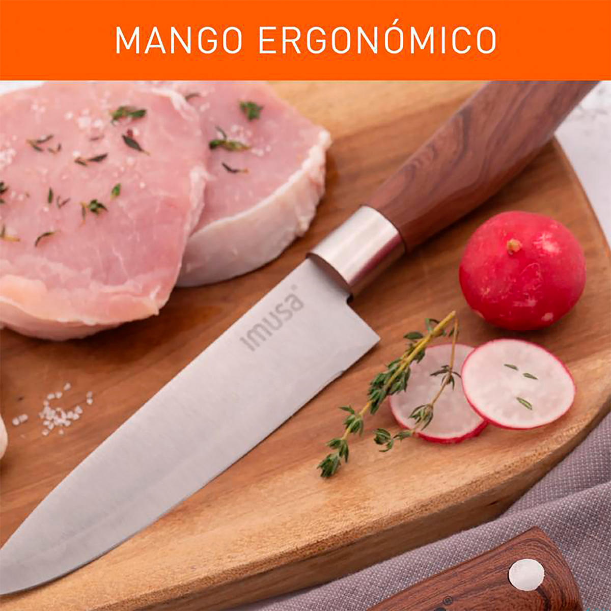 Cuchillo Chef IMUSA Talent Madera 15 cm