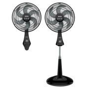 VENTILADOR CONFORT MAXX PLUS 2EN1 NEGRO
