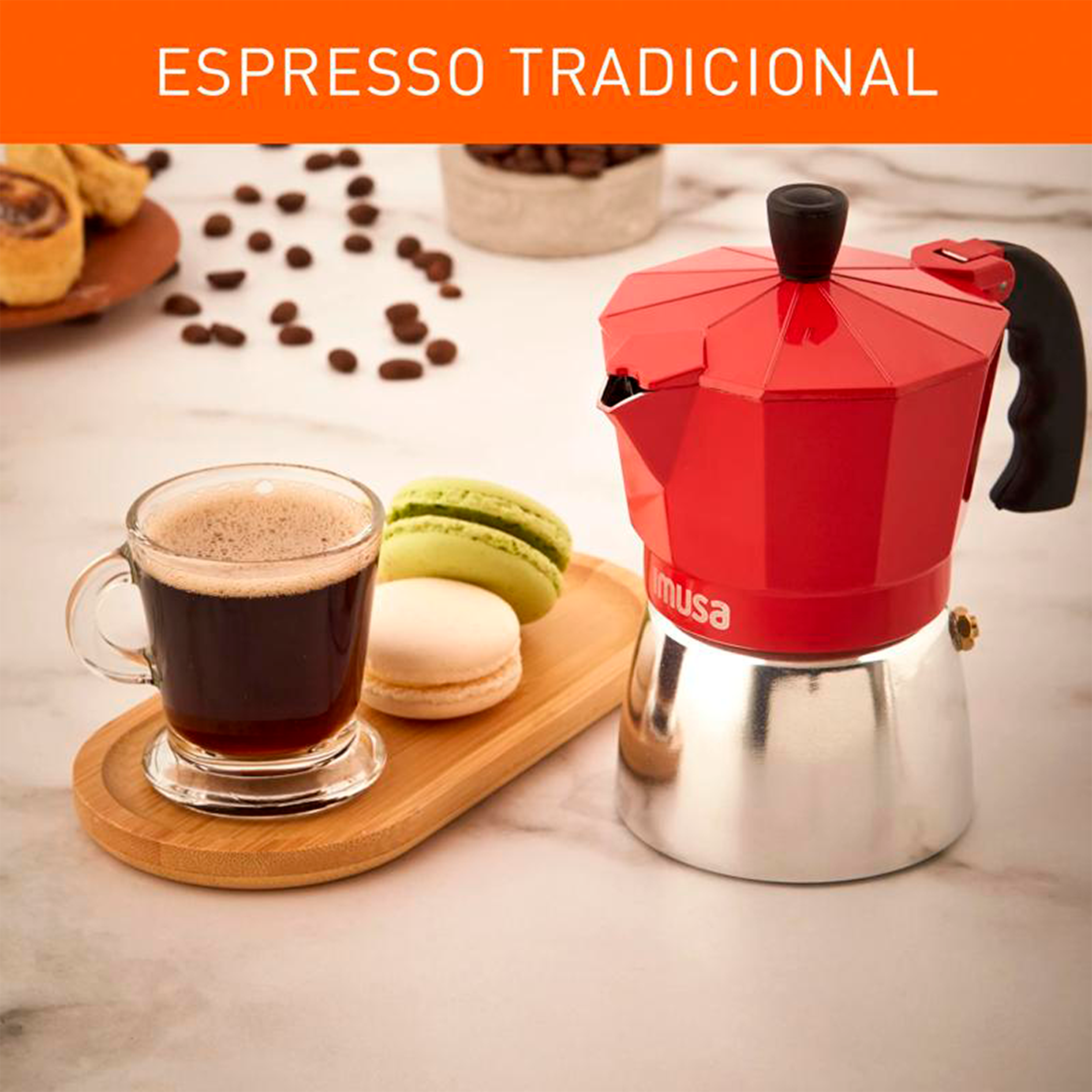 CAFETERA ESPRESSO 3TZS RJ(AS) IMUSA