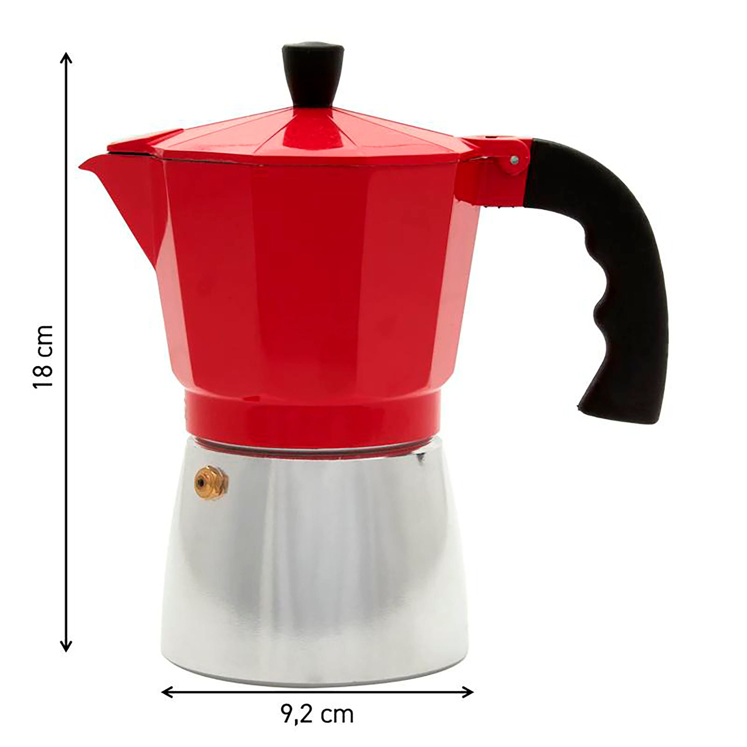 Cafetera Italiana IMUSA Espresso 6 tazas Roja