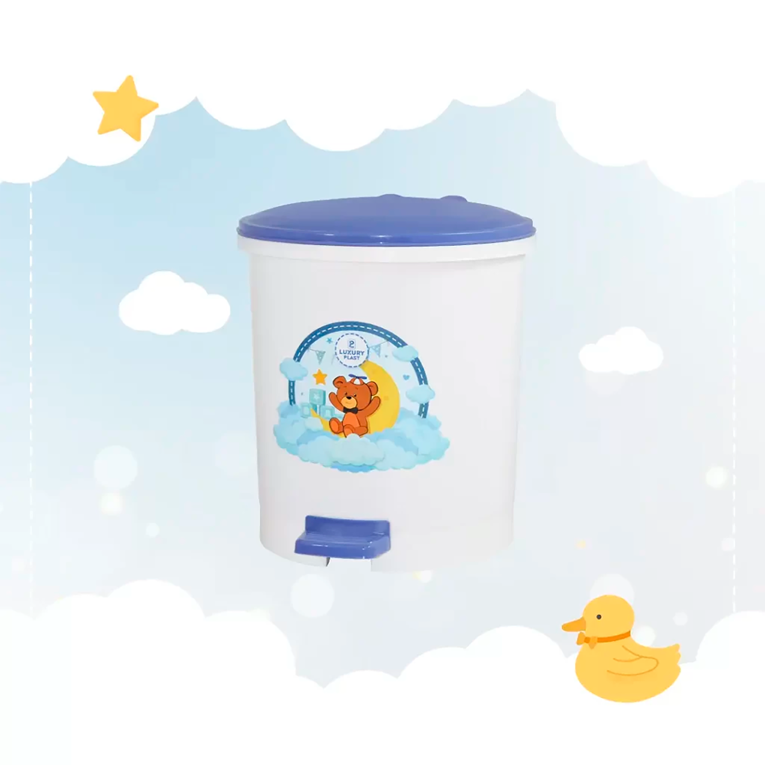 PAPELERA PEDAL BABY 7LTS NIÑOS LUXURY