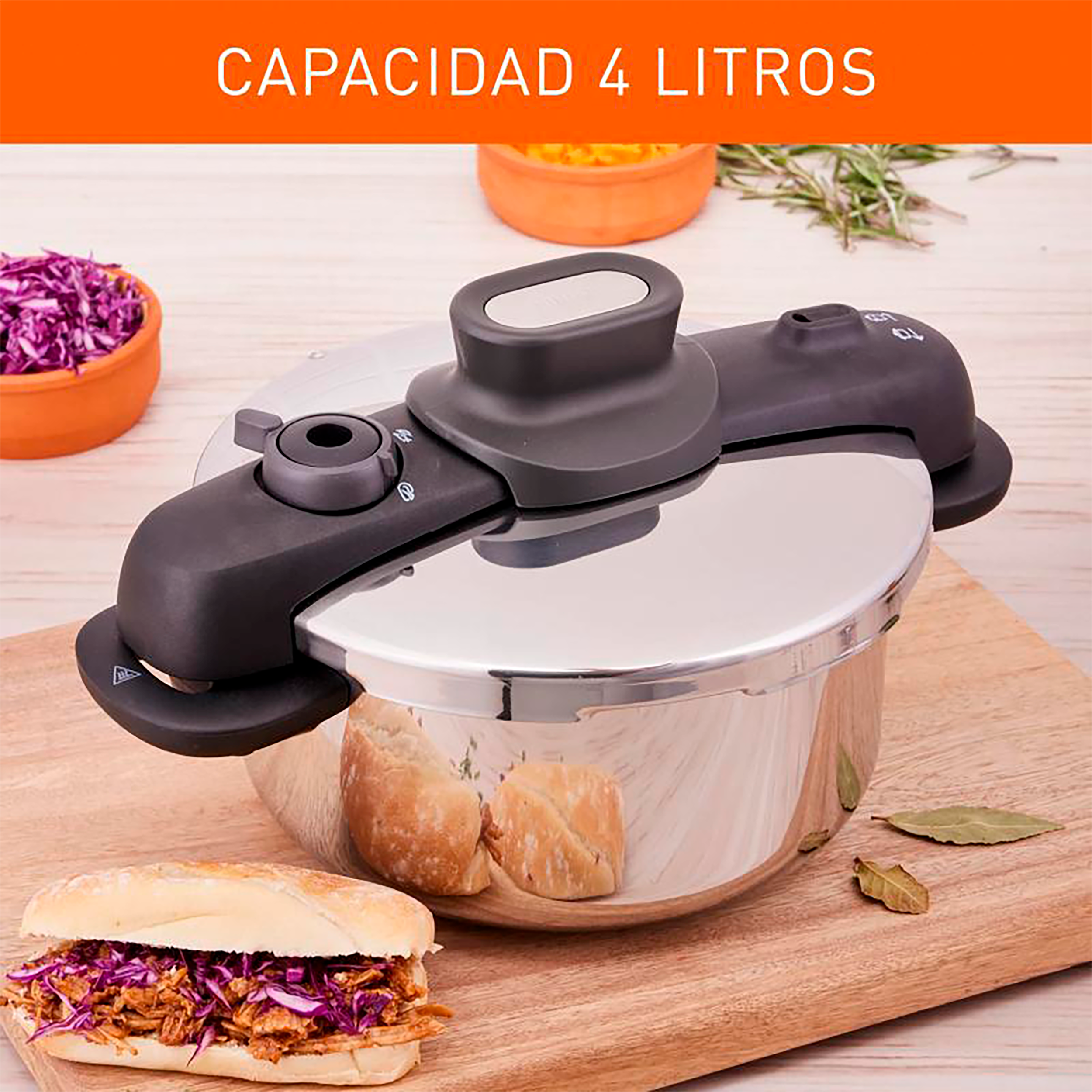 Olla a Presión IMUSA Talent Master 4 Litros Acero Inoxidable