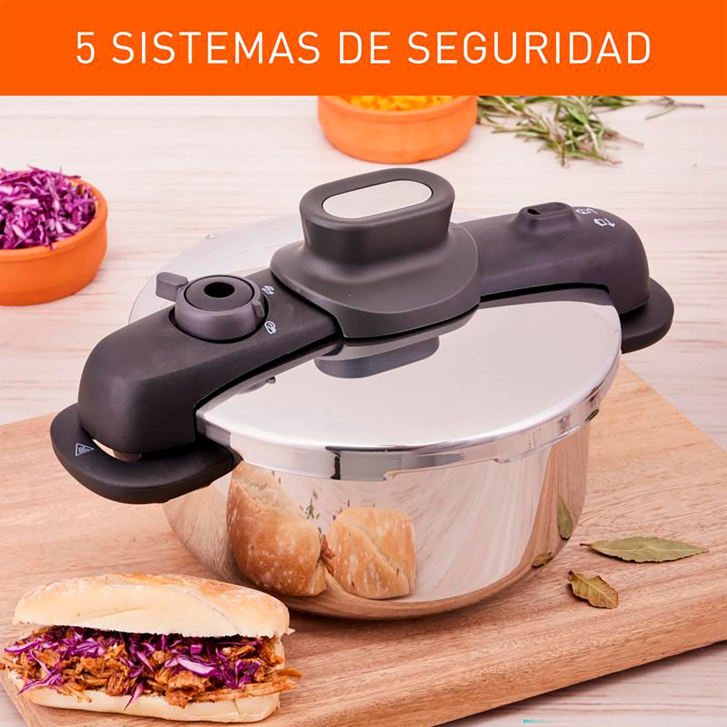 Olla a Presión IMUSA Talent Master 4 Litros Acero Inoxidable