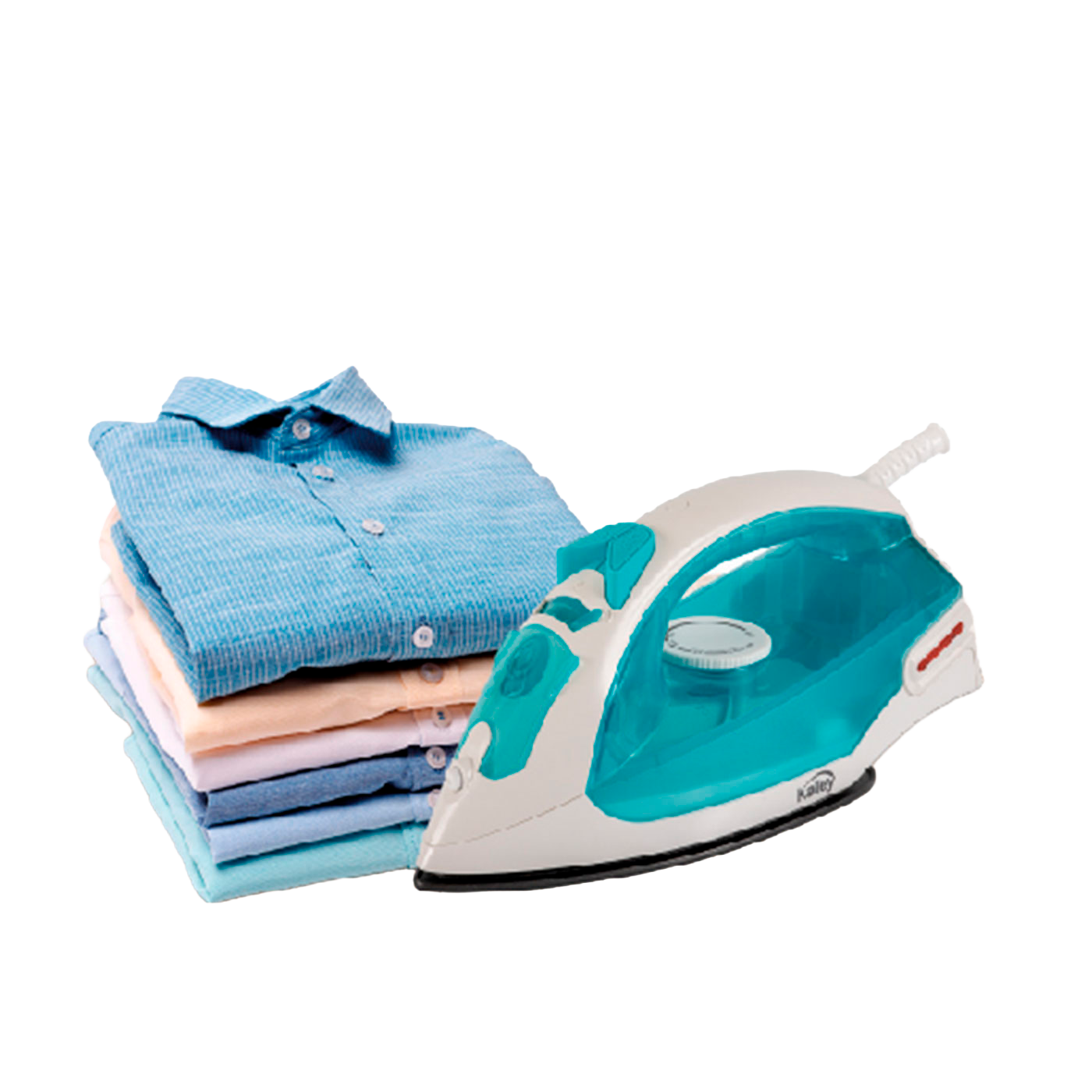 PLANCHA DE ROPA VAPOR KALLEY AZUL CLARO