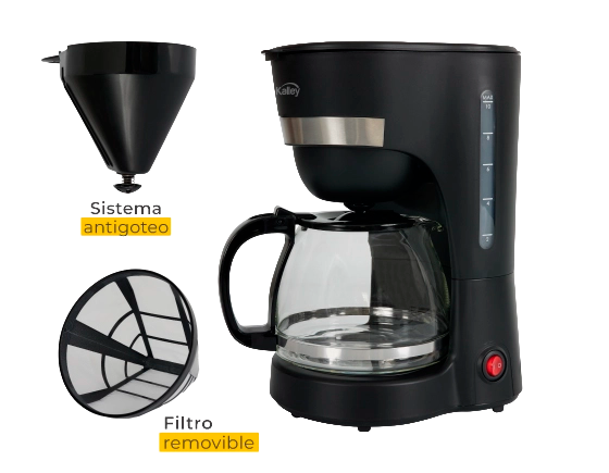 CAFETERA BASICA KALLEY 10TZ K-CN10 NEGRO