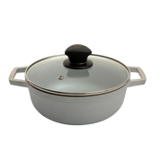 Caldero IMUSA Natural Original 30 cm con tapa de vidrio