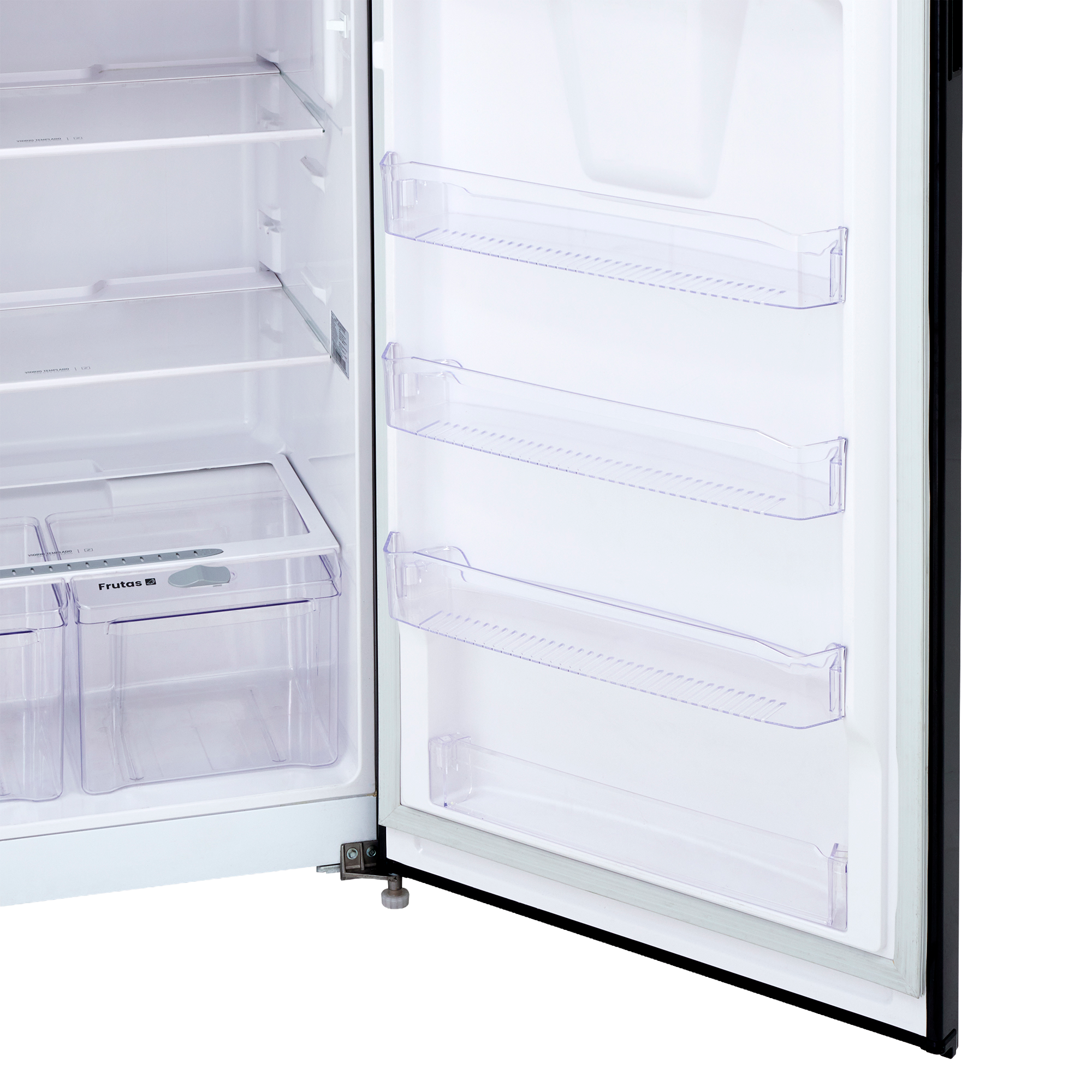 Nevera HACEB No frost Congelador Superior 428 litros N448 Manija Integrada Panel Digital Dispensador de Agua Negro Cósmico