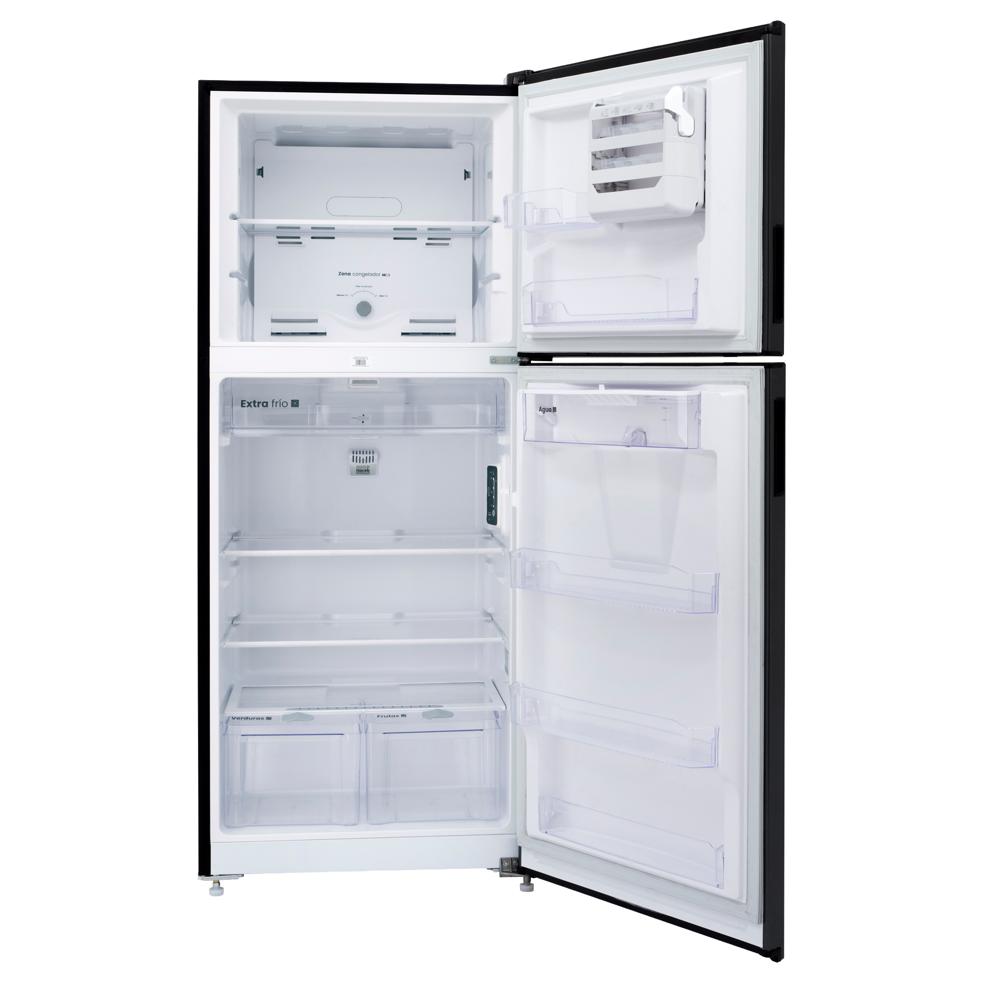 Nevera Haceb No Frost 404 Litros Inverter Manija Integrada Negro Esmeralda
