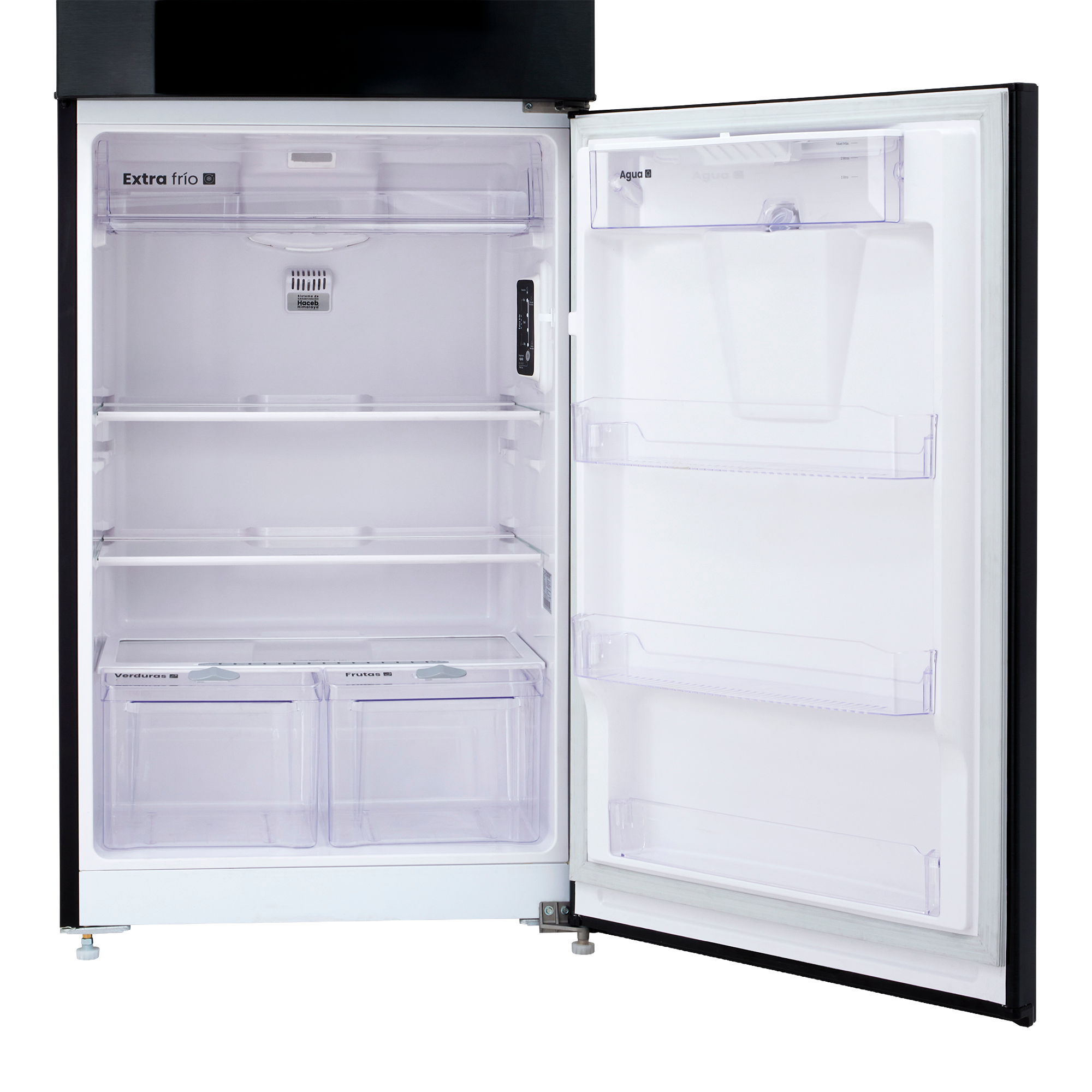 Nevera Haceb No Frost 404 Litros Inverter Manija Integrada Negro Esmeralda