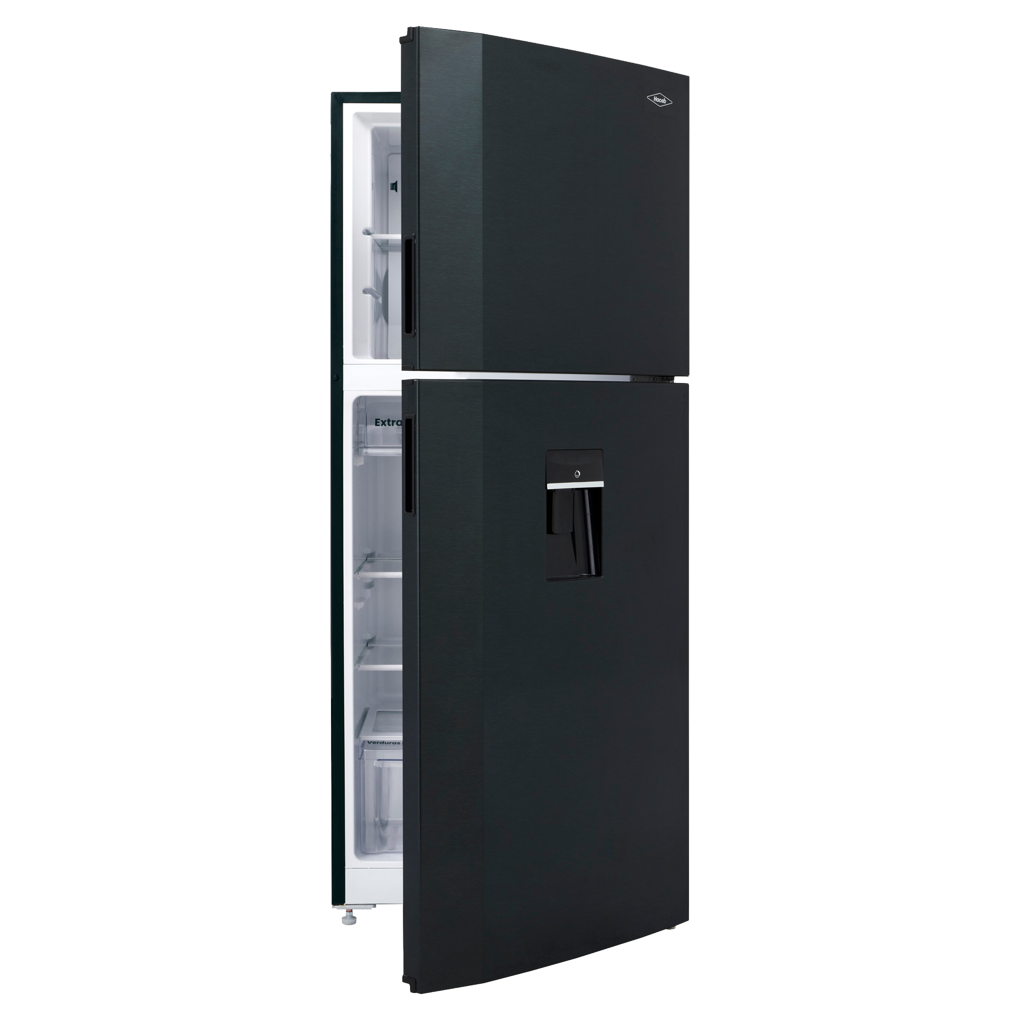 Nevera Haceb No Frost 404 Litros Inverter Manija Integrada Negro Esmeralda