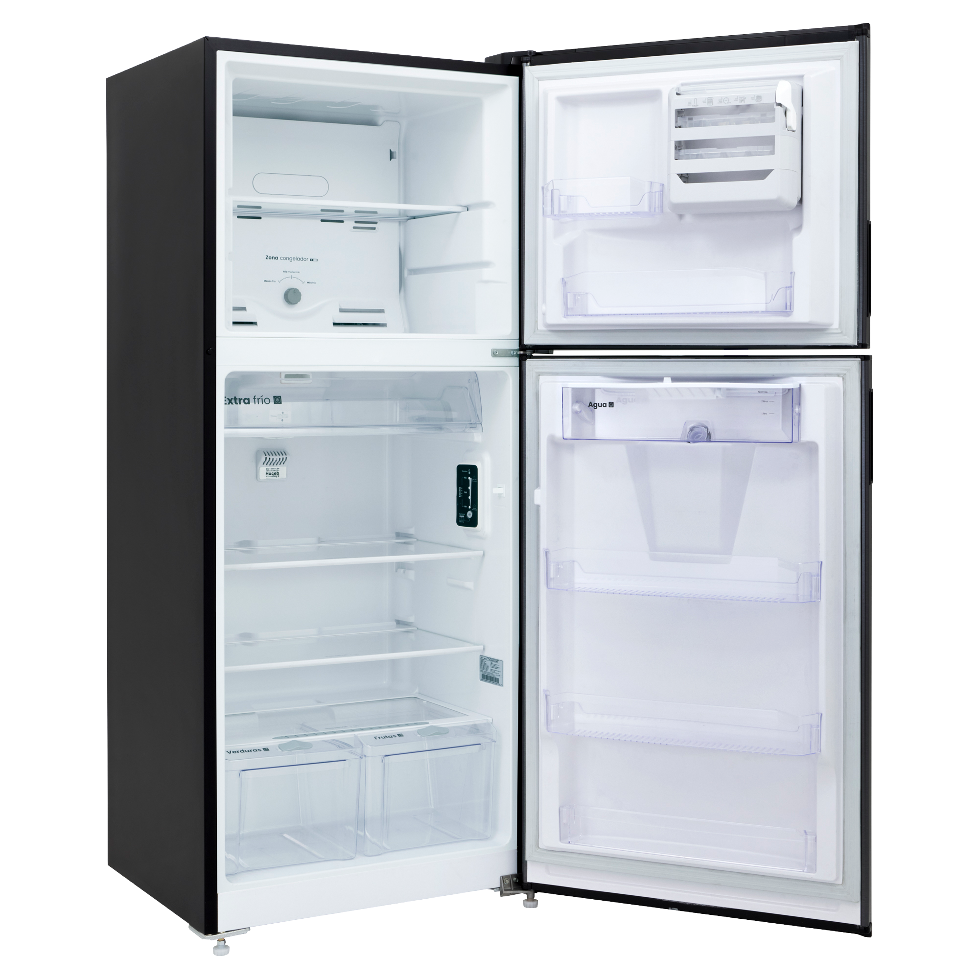 Nevera Haceb No Frost 404 Litros Inverter Manija Integrada Negro Esmeralda