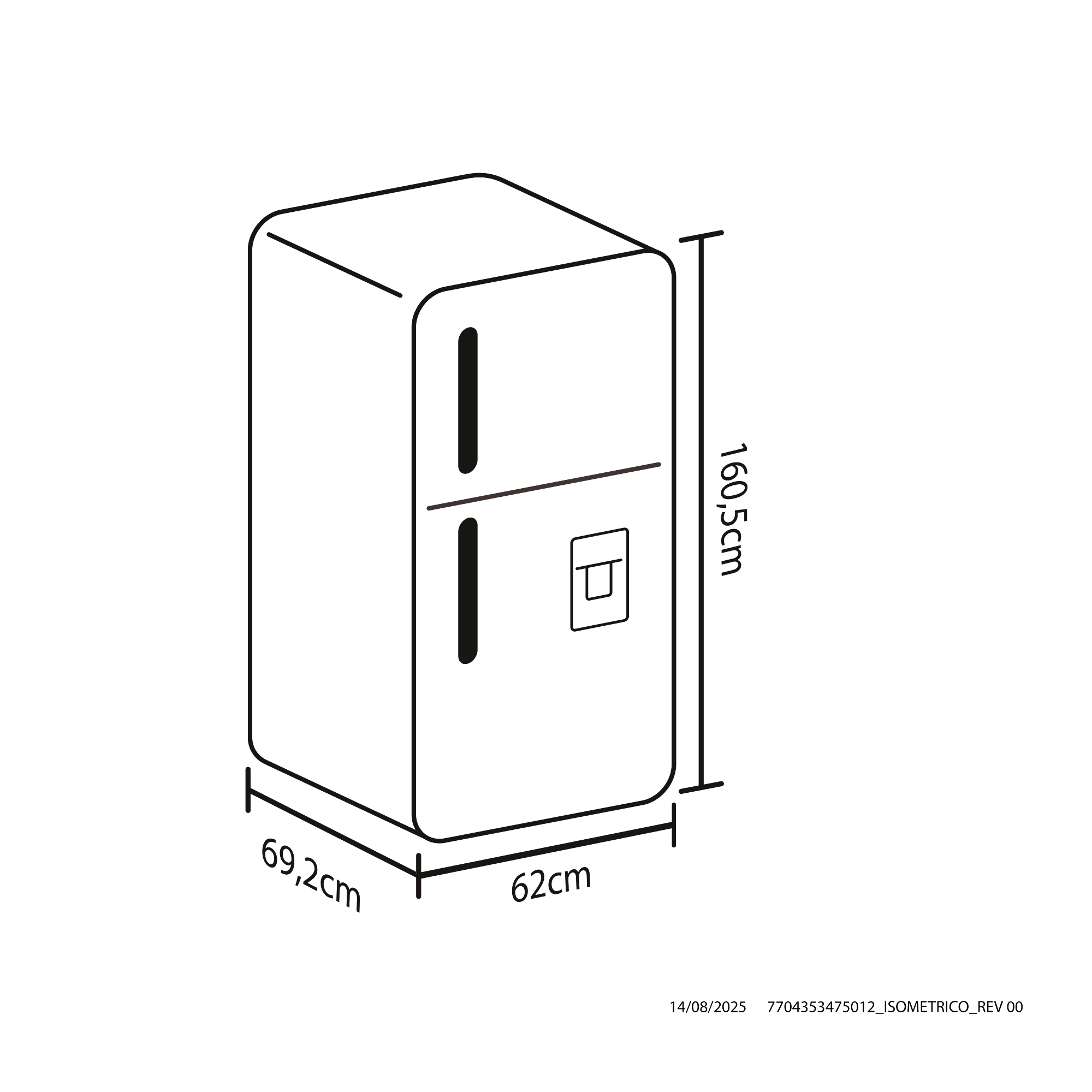 NEVERA NO FROST 271L INVERT HACEB 9003544