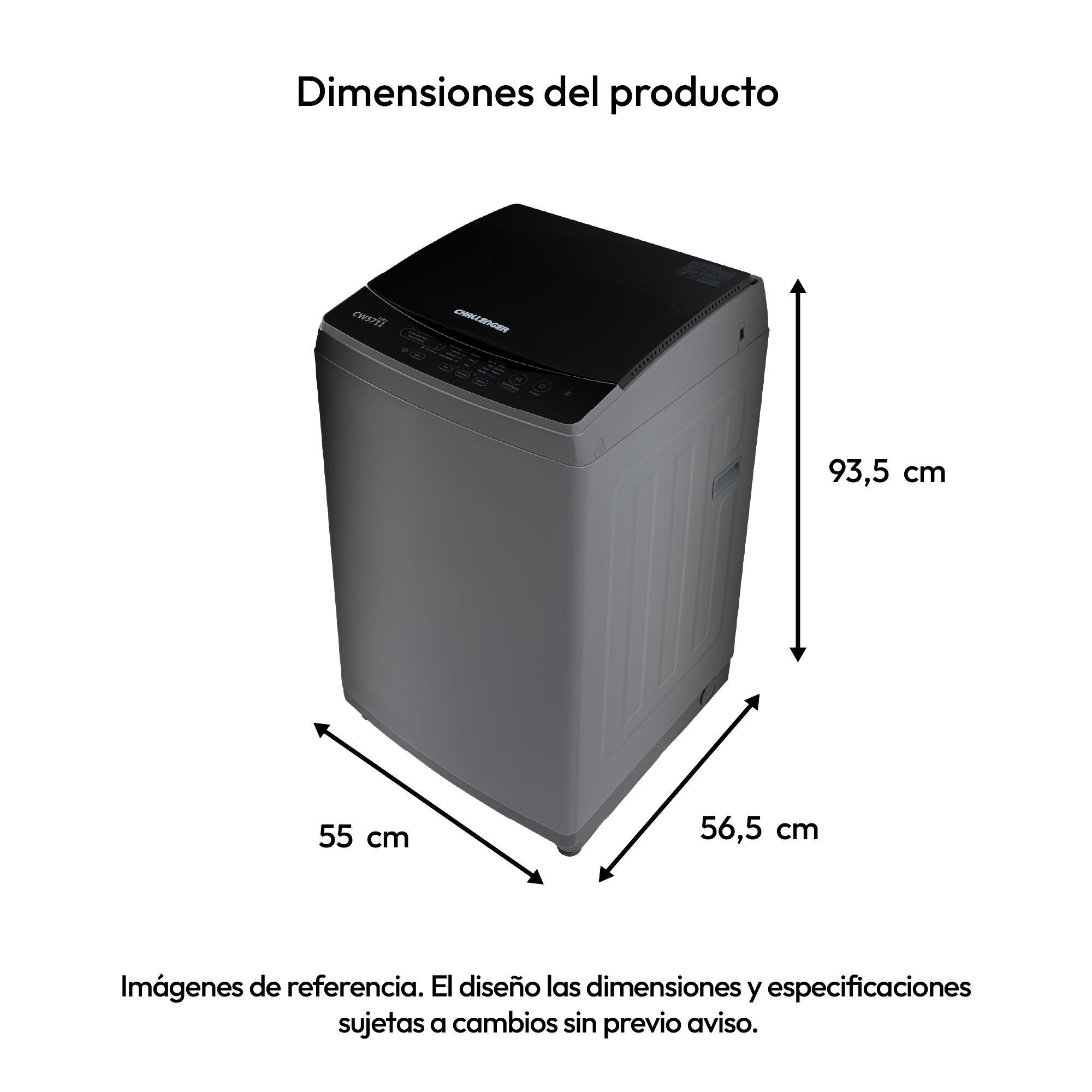 LAVADORA 11KG CHALLENGER