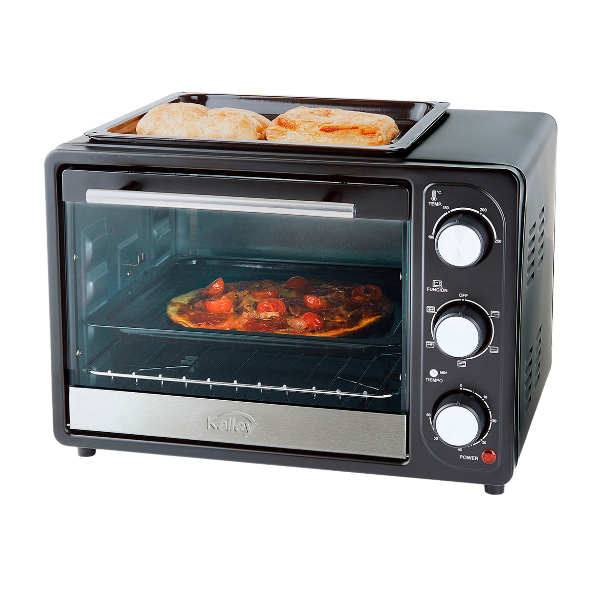 HORNO TOSTADOR 0.63 MHE18N" NEGRO KALLEY