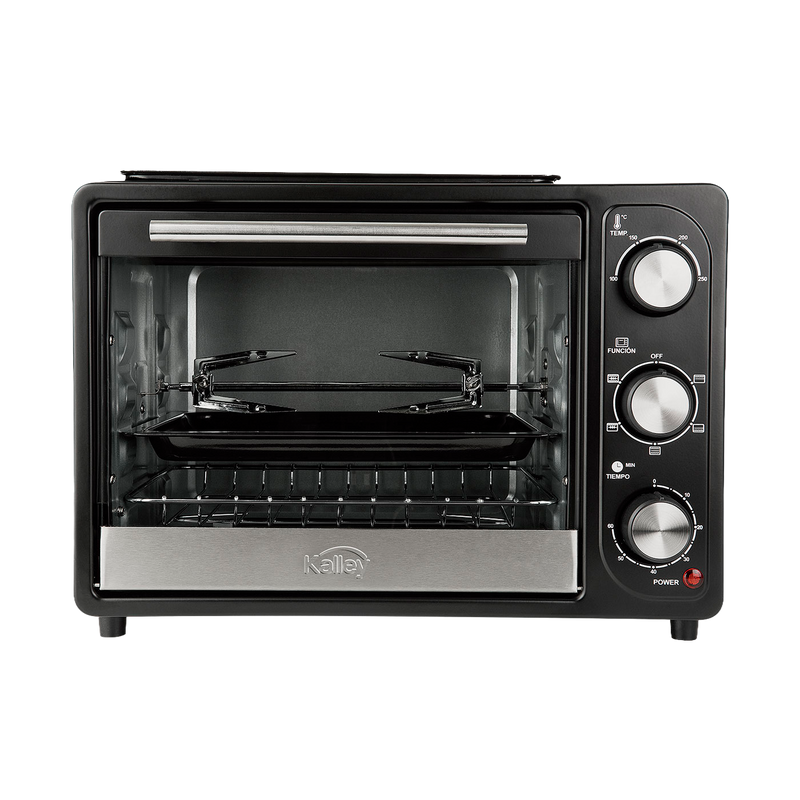 HORNO TOSTADOR 0.63 MHE18N" NEGRO KALLEY