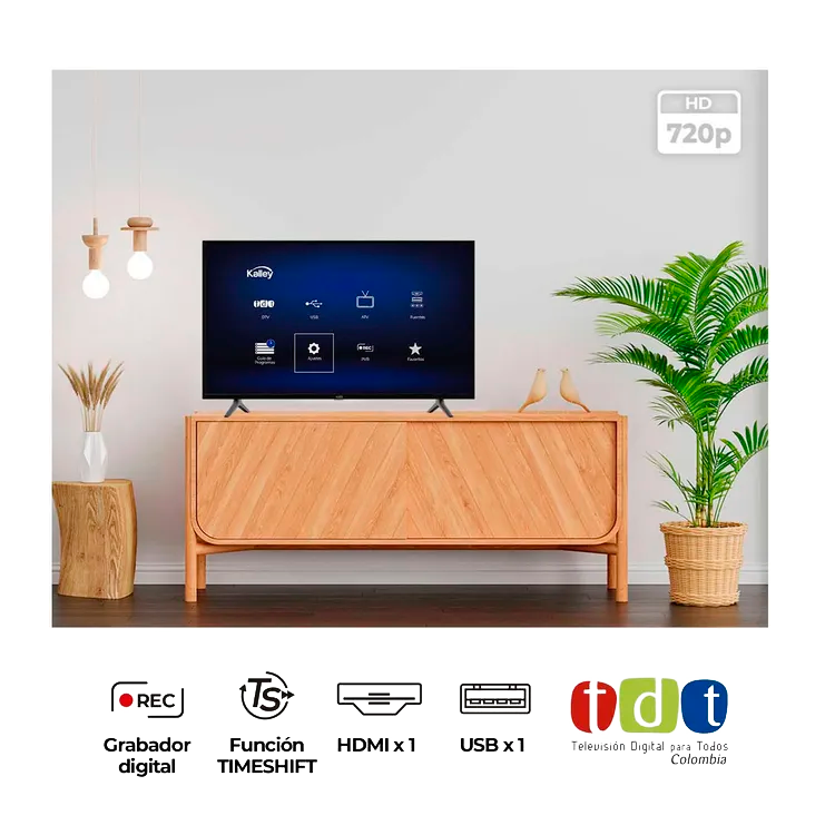 TELEVISOR 32" HD KALLEY BASICO