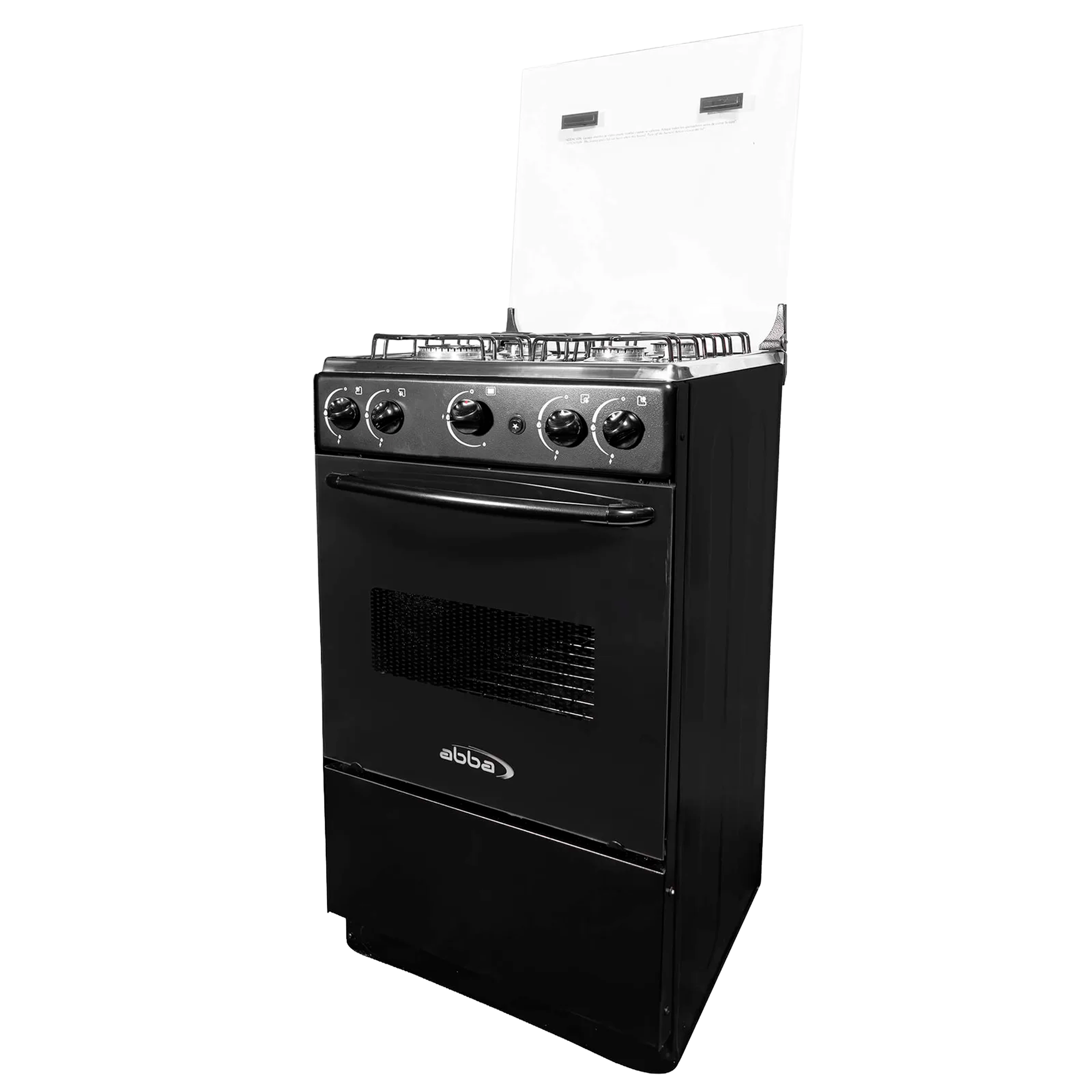 COCINA 4PTS HR/VALV MESA INOX TAPA VIDRI