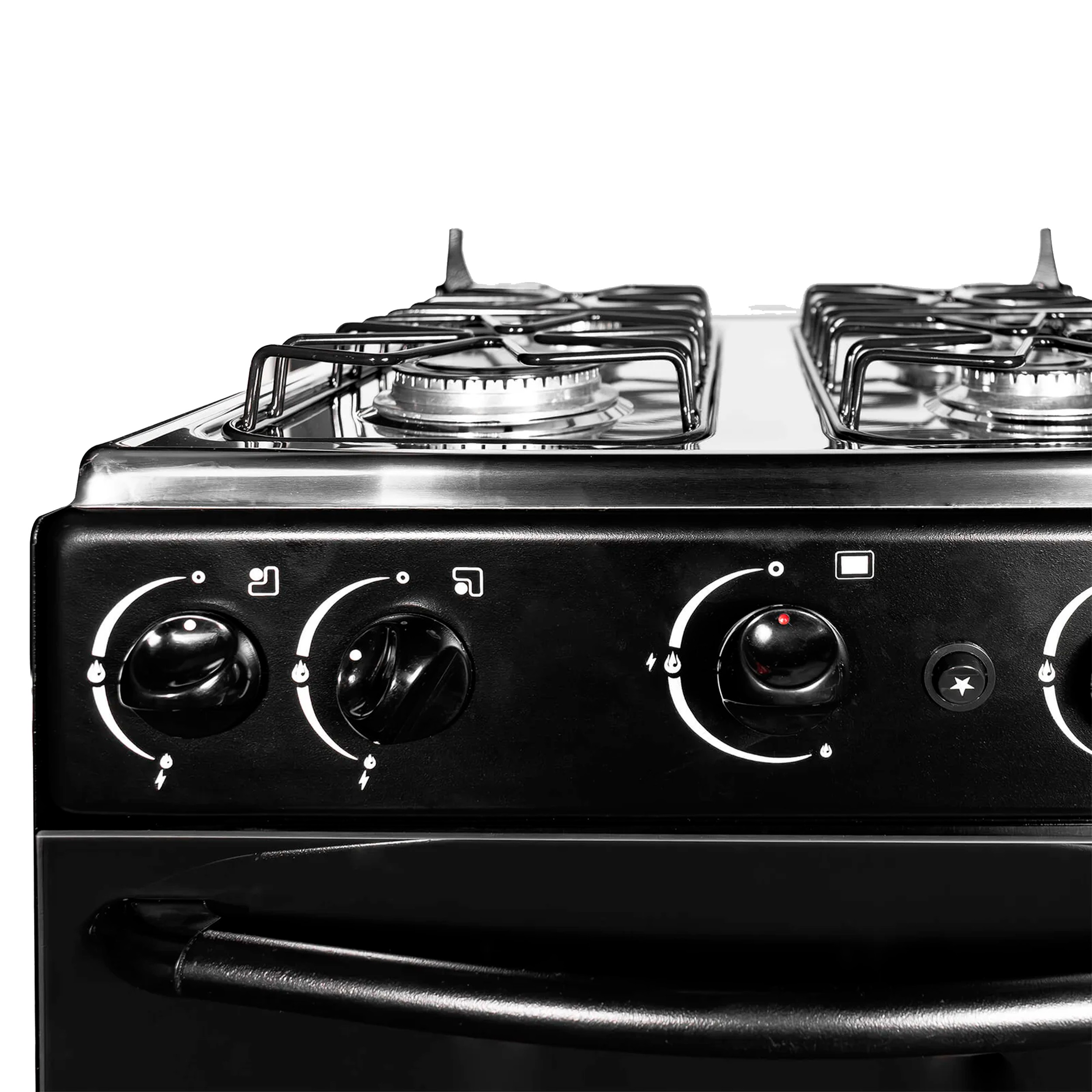 COCINA 4PTS HR/VALV MESA INOX TAPA VIDRI