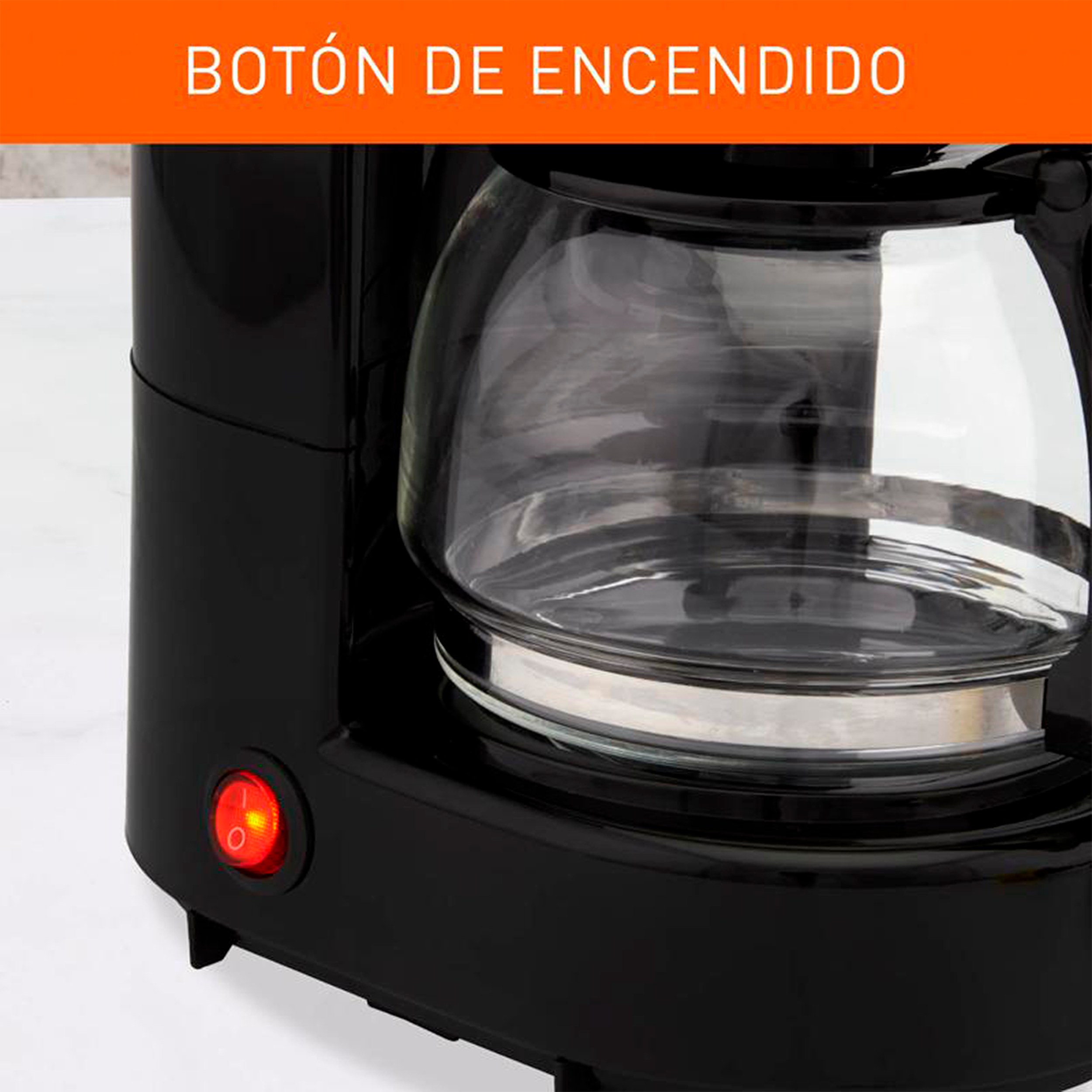 Cafetera de filtro IMUSA Café City 6 Tazas Negra