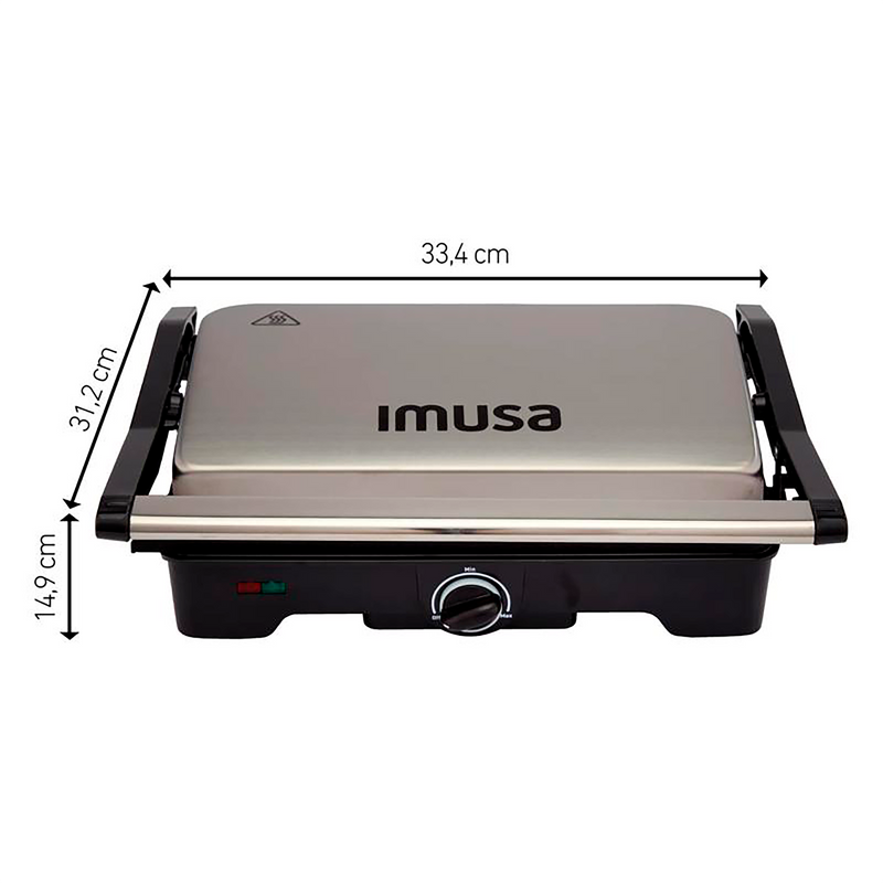 Panini Grill IMUSA 180 acero inoxidable