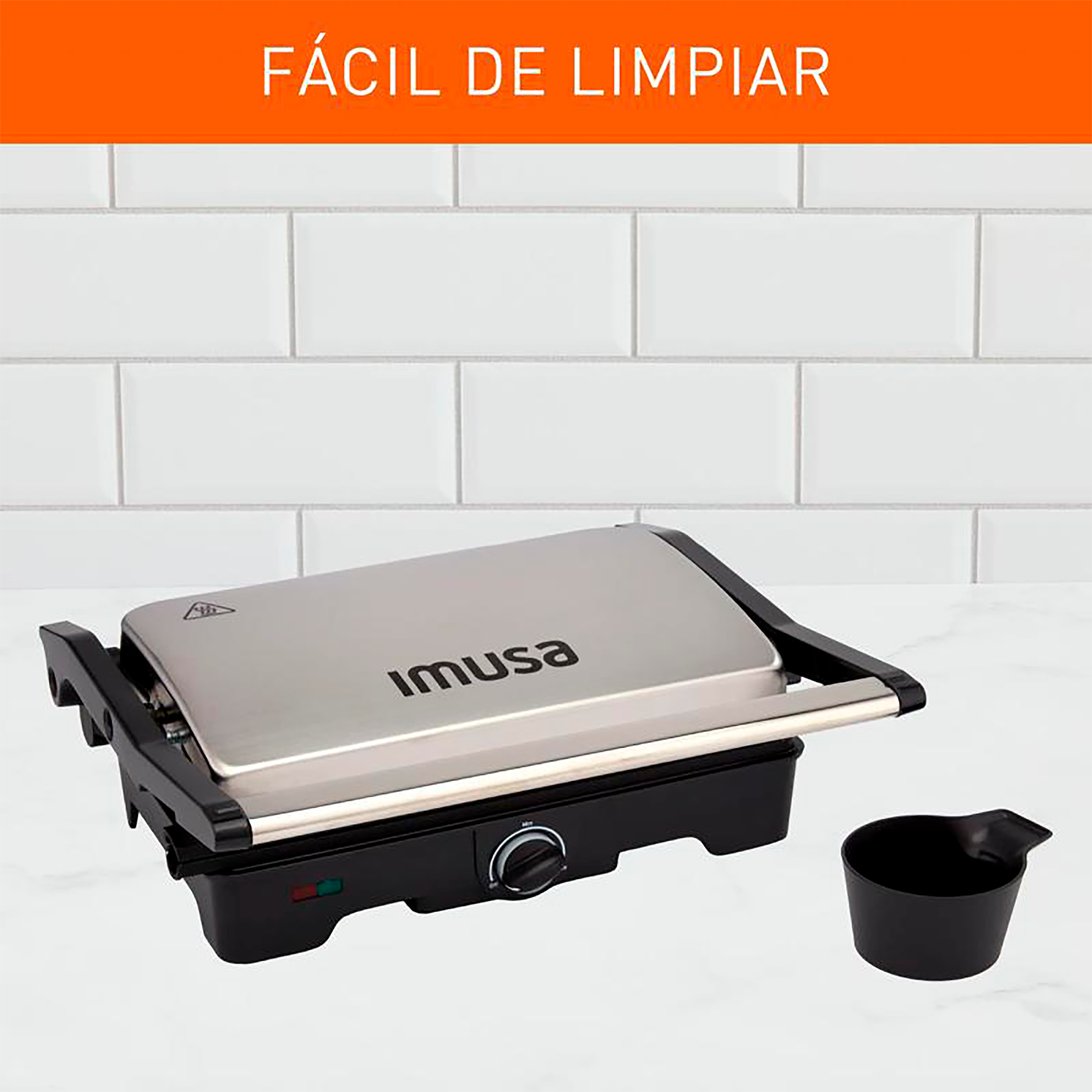 Panini Grill IMUSA 180 acero inoxidable