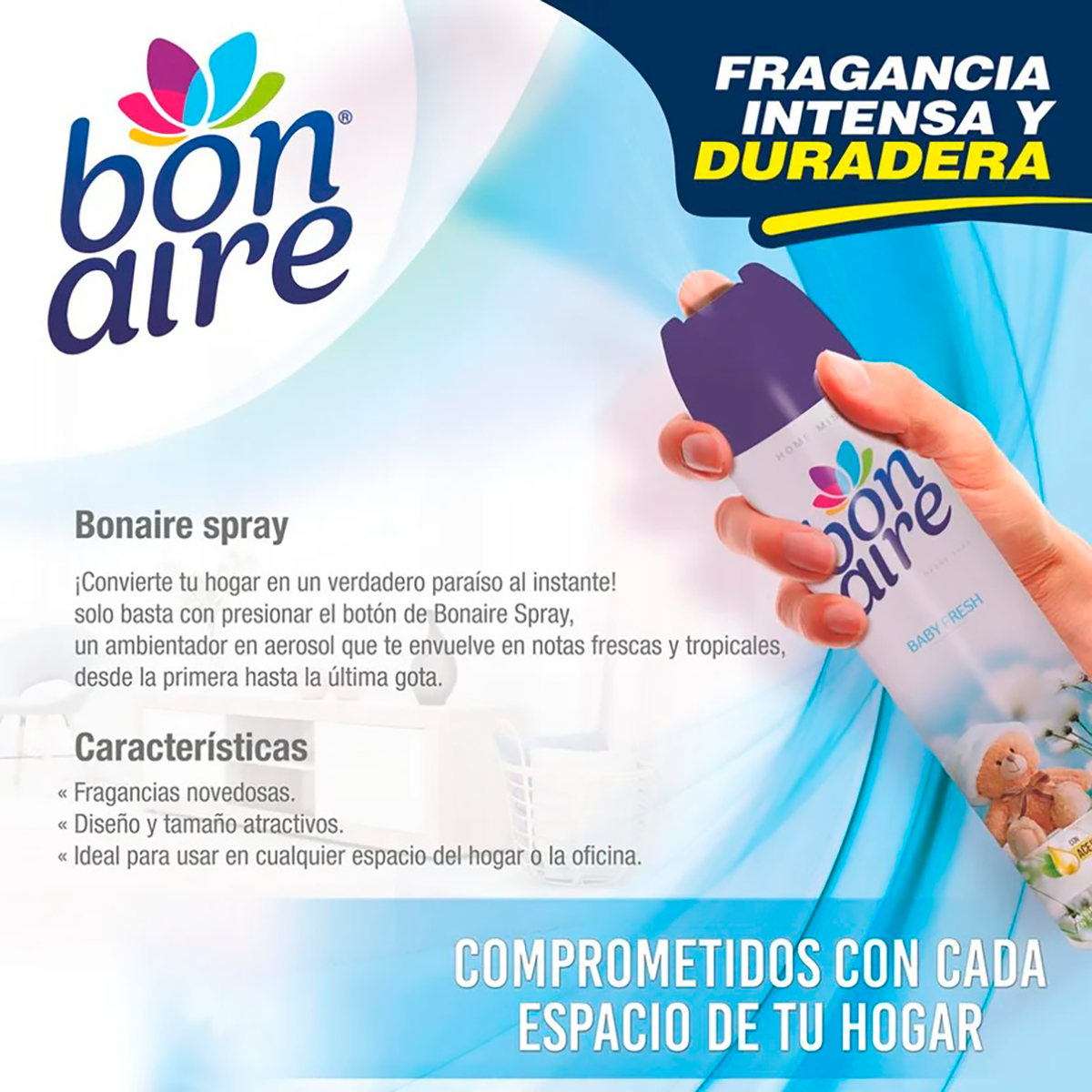 AEROSOL BONAIRE X400ML BABY FRESH