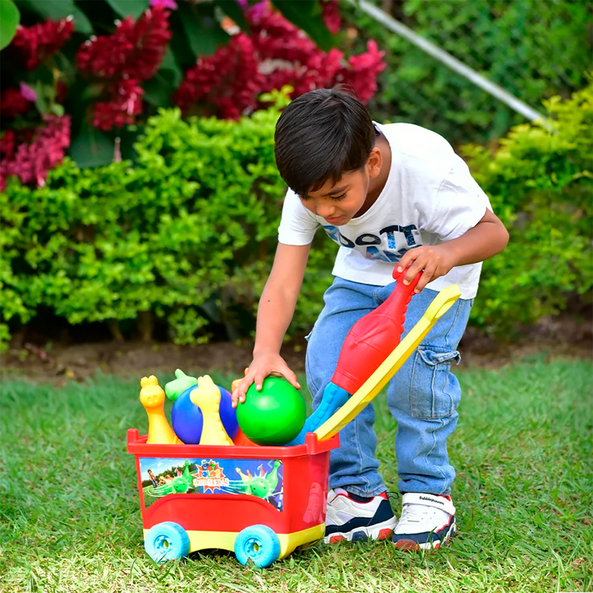 BOLOS SOBRE RUEDA X 8 UND NIÑO BOY TOYS