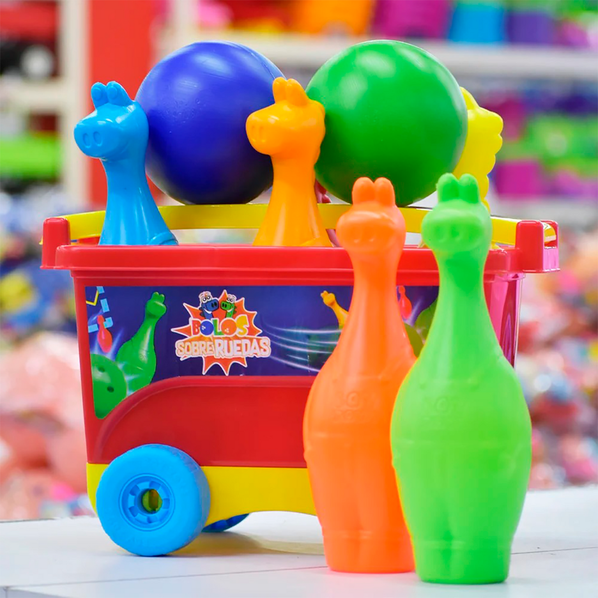 BOLOS SOBRE RUEDA X 8 UND NIÑO BOY TOYS