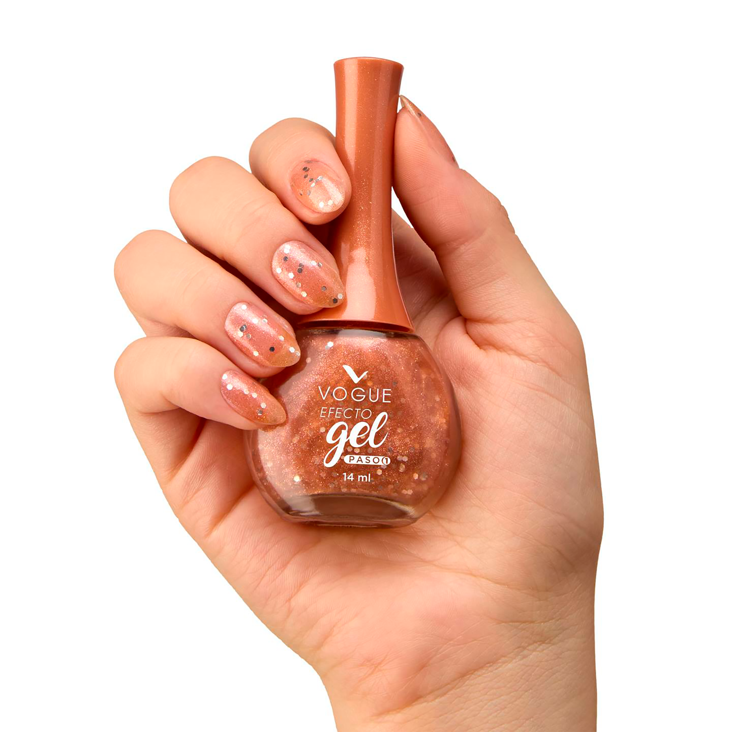 ESMALTE EFECTO GEL BRILLO DESTELLOS VOGUE