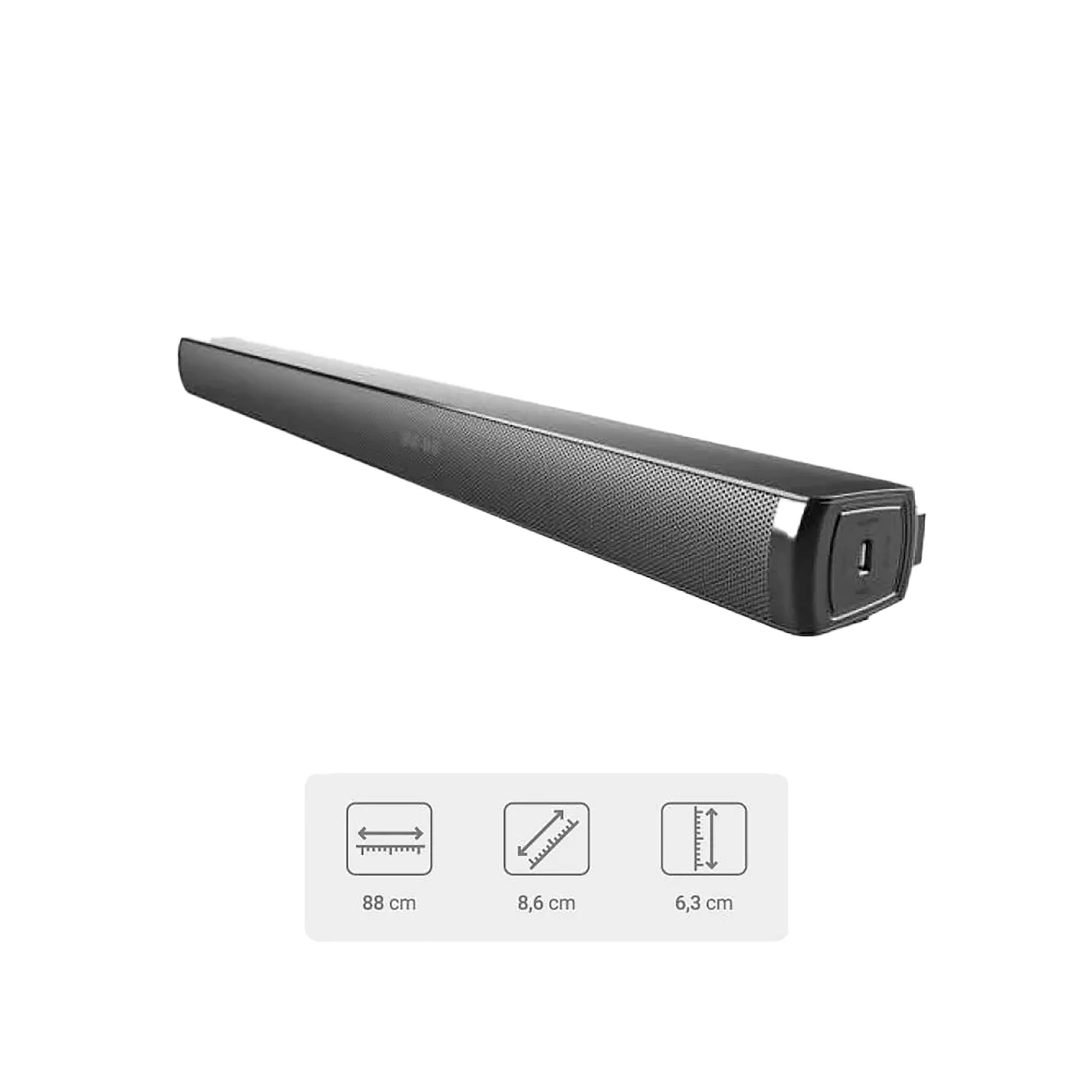 Barra de Sonido HYUNDAI HYSB336 80 Watts Negro