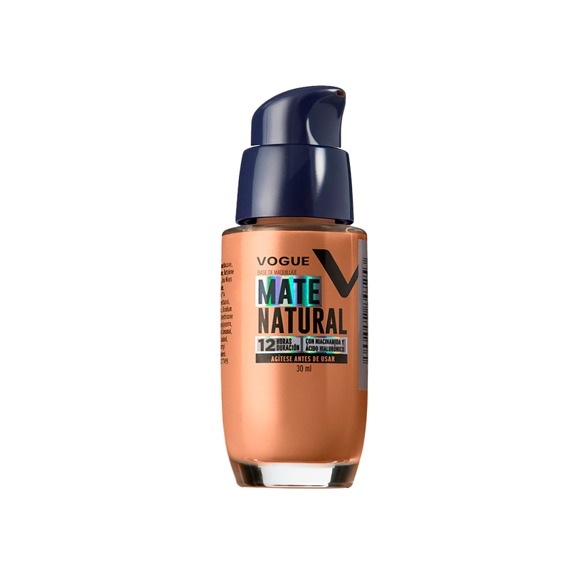 BASE LIQUIDA MATE NATURAL CANELA VOGUE