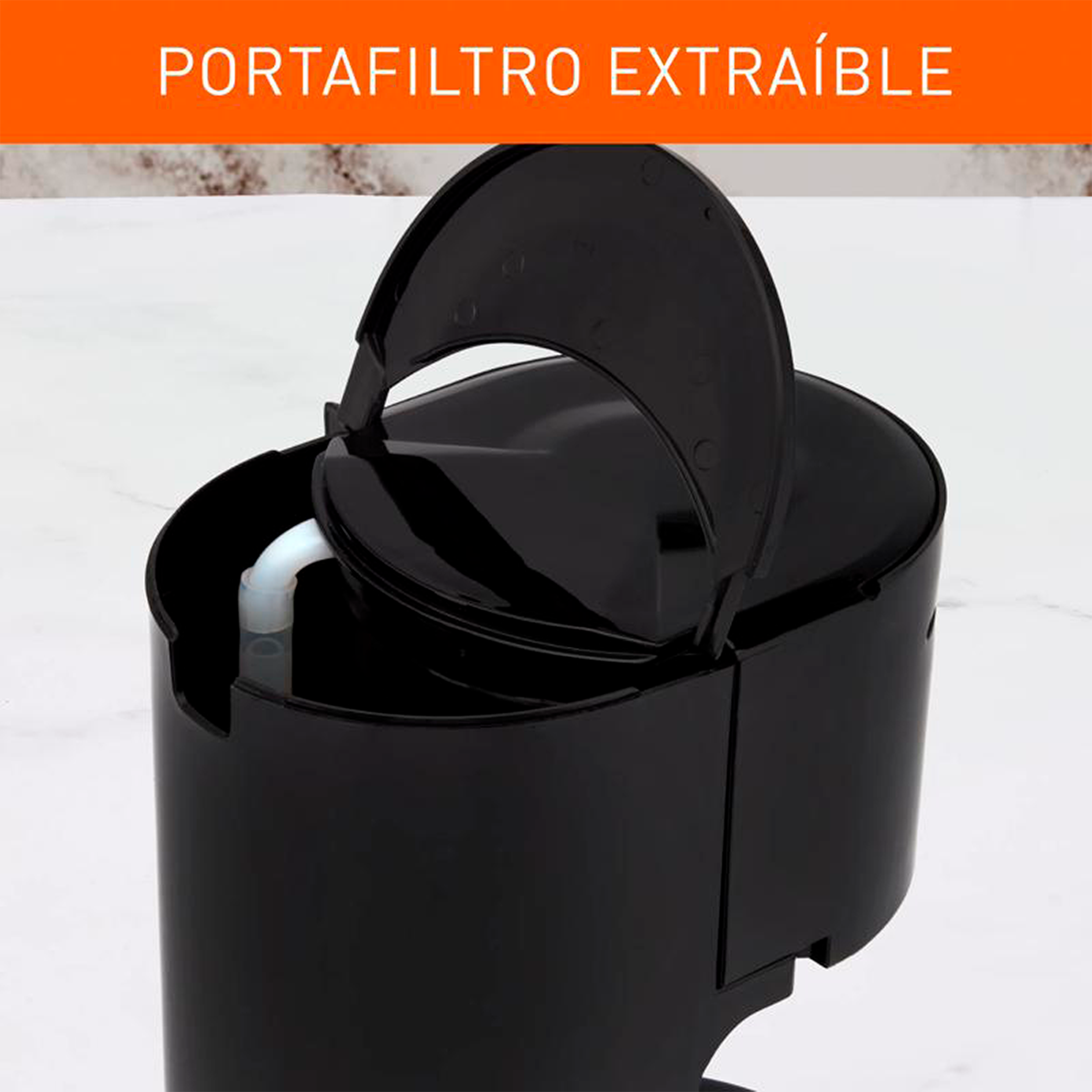 Cafetera de filtro IMUSA Café City 6 Tazas Negra