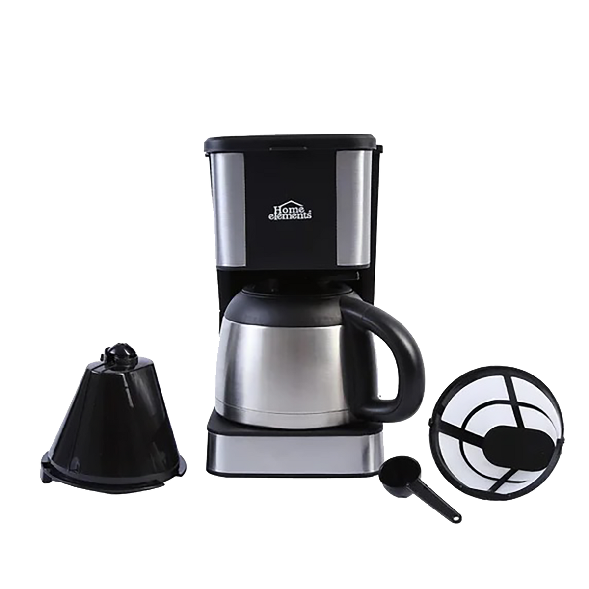 CAFETERA 10 TZS COLOR NEGRO INOX HECAI10