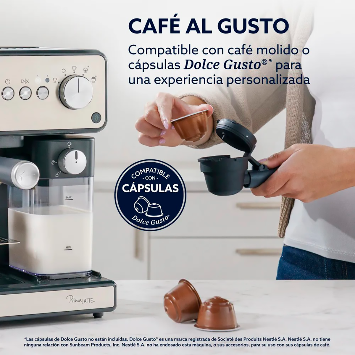 CAFETERA EXPRESO PRIMALATTE 15 BAR OSTER