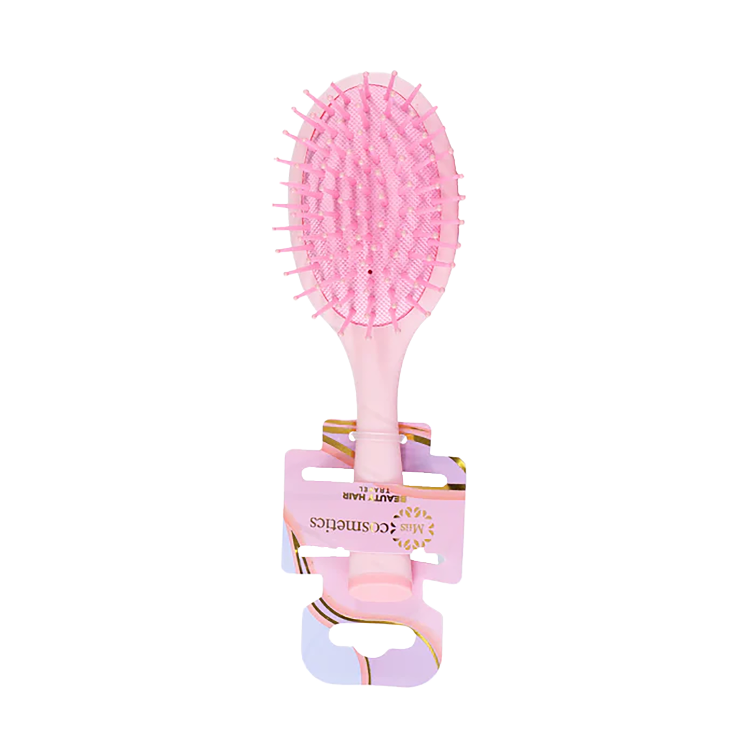 CEPILLO REDONDO BEAUTY HAIR TRAVEL ROSADO