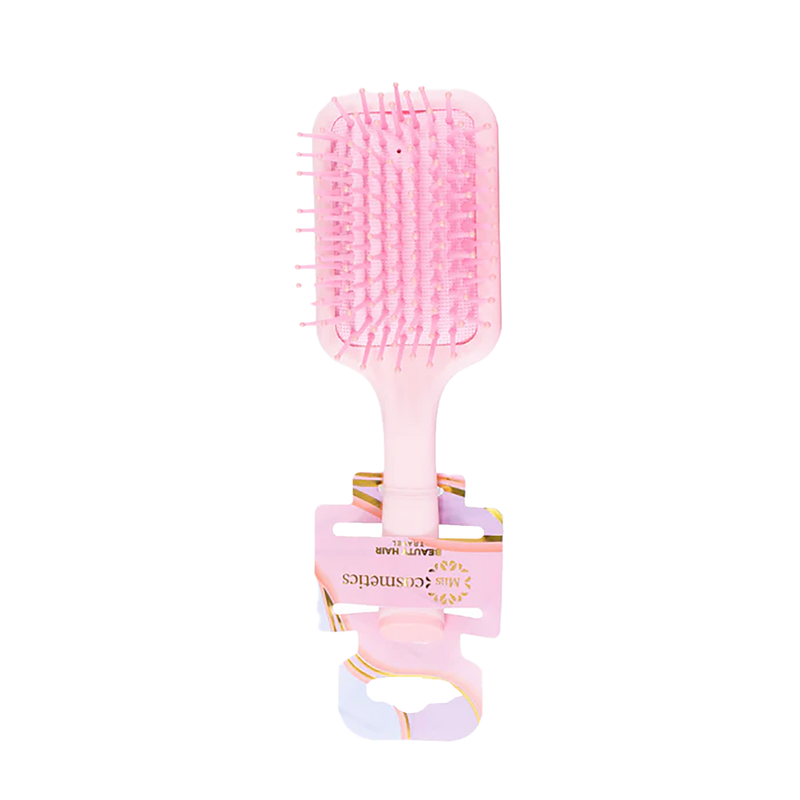 CEPILLO CUADRADO BEAUTY HAIR TRAVEL ROSADO