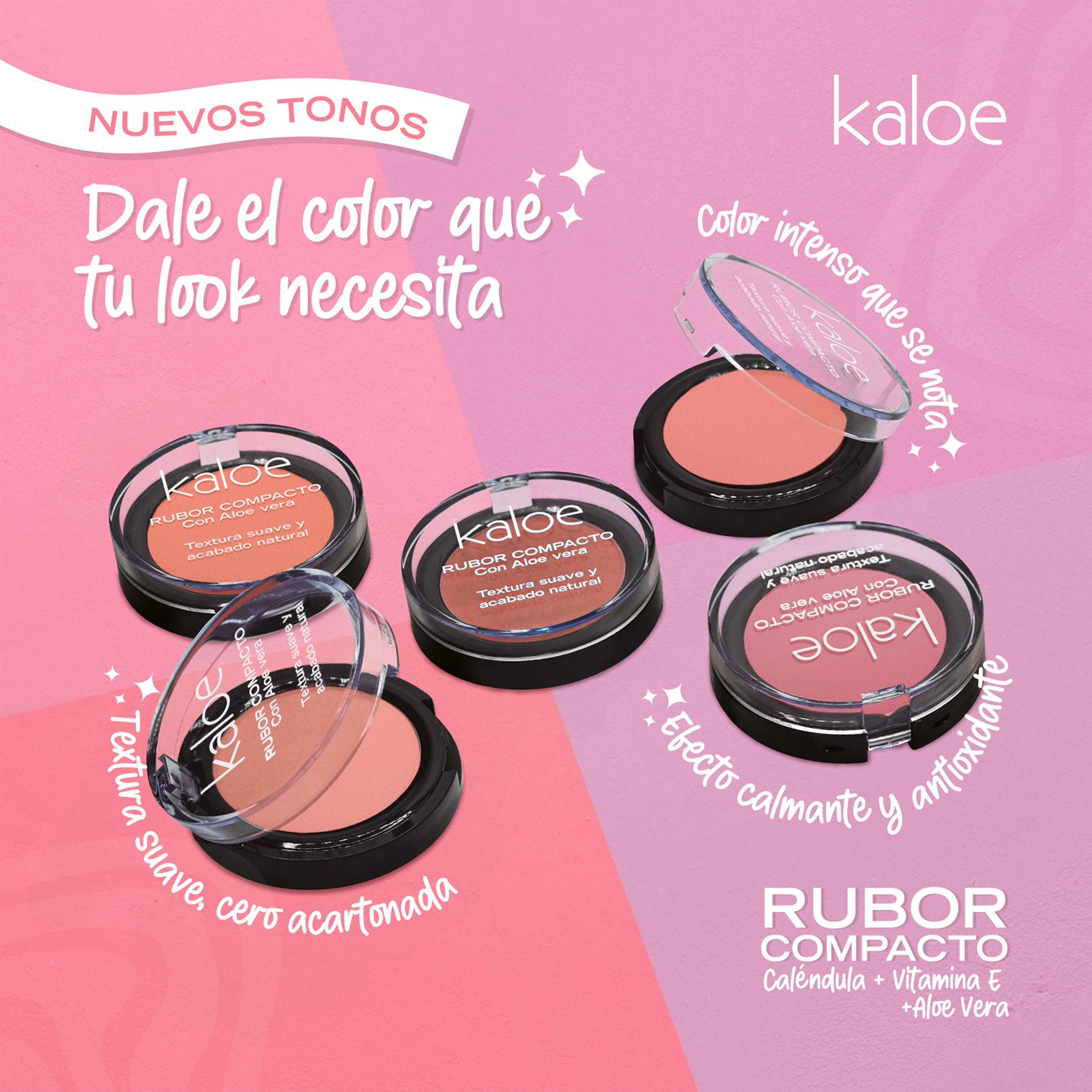 RUBOR INDIVUDUAL ROSE PINK KALOE
