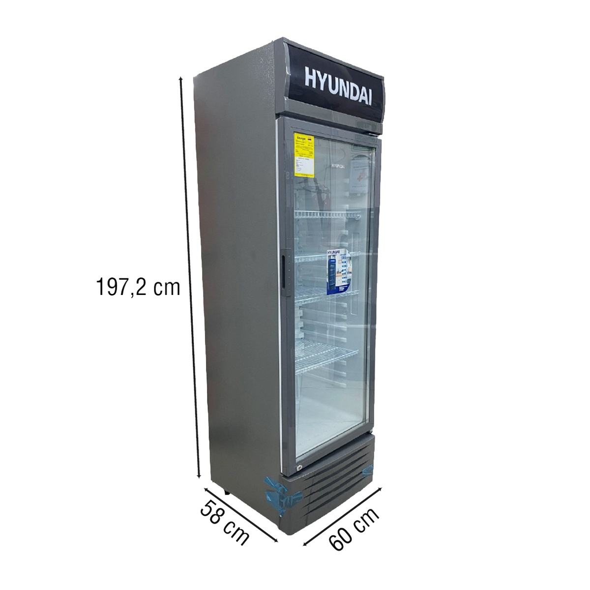 CONGELADOR VERTICAL 330L HYUNDAI