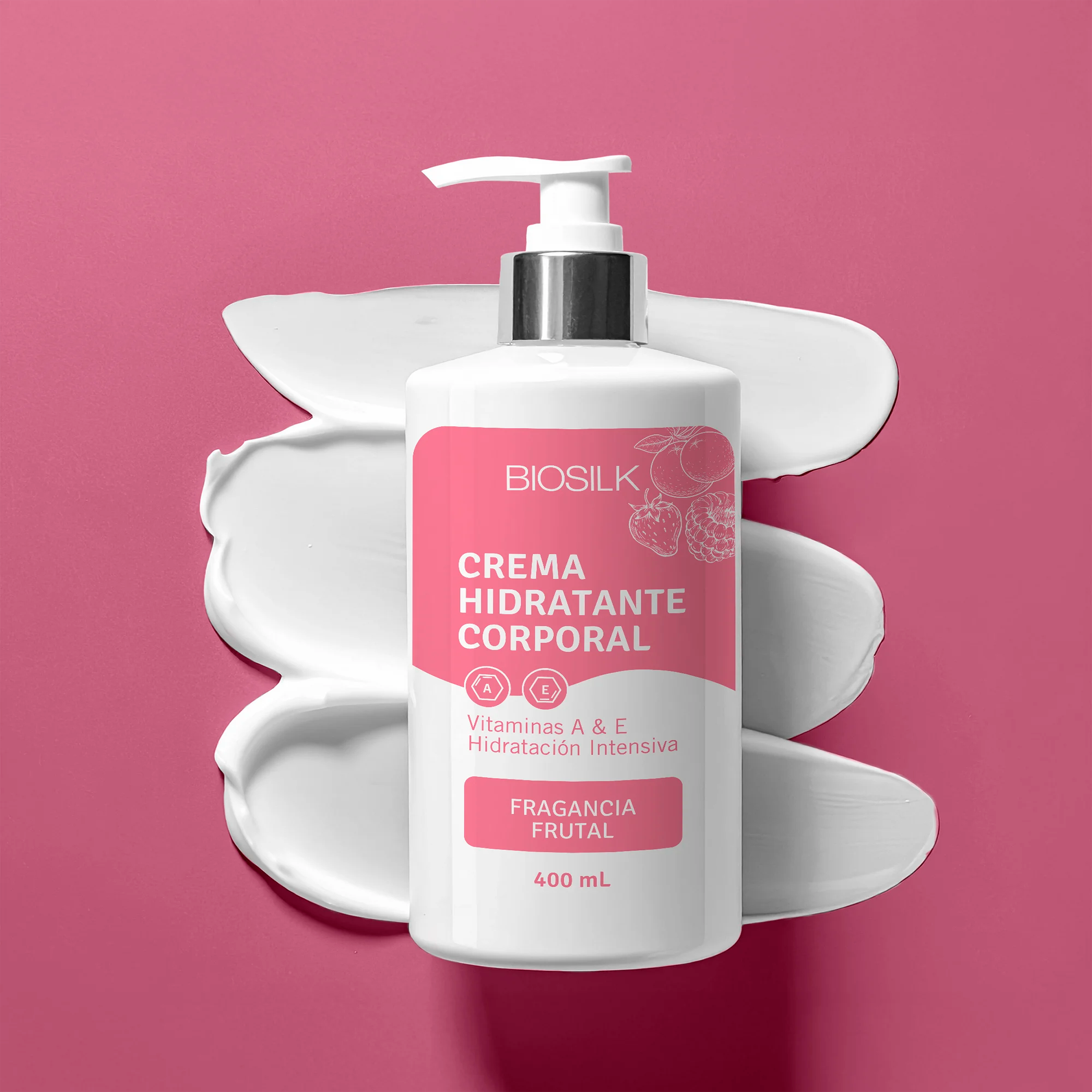 CREMA MANOS Y CUERPO VITAMINA A & E FRUTAL BIOSILK